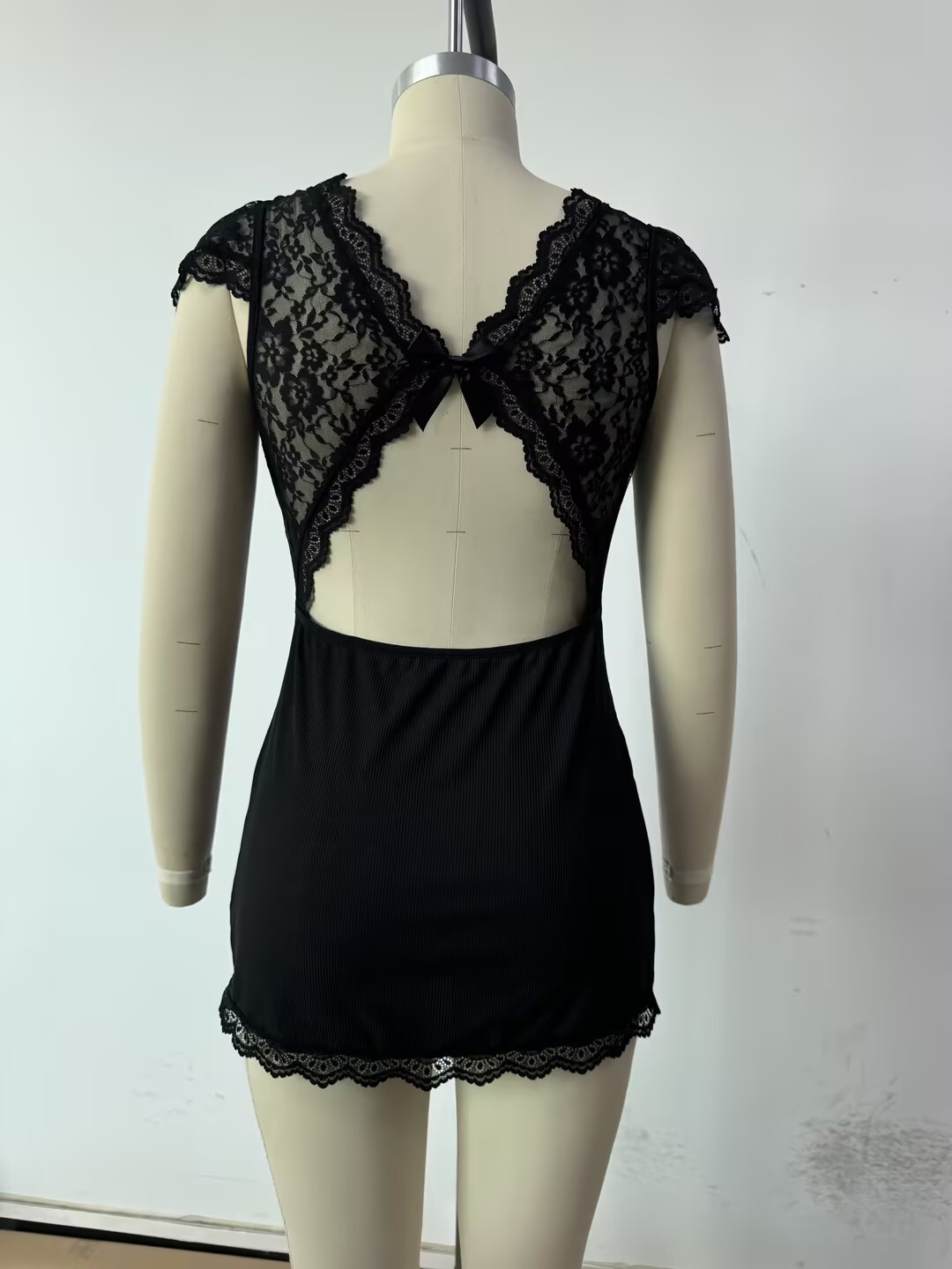 Women Sexy Deep V Dress Lace Lingerie Babydoll Nighy Underwear Sleepwear Chemise