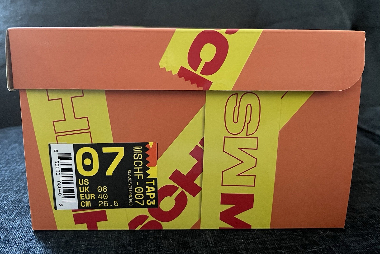 MSCHF TAP3 “Limited Edition” Men’s Size 7 “BLACK/ YELLOW/RED Shoe MSCHF -007