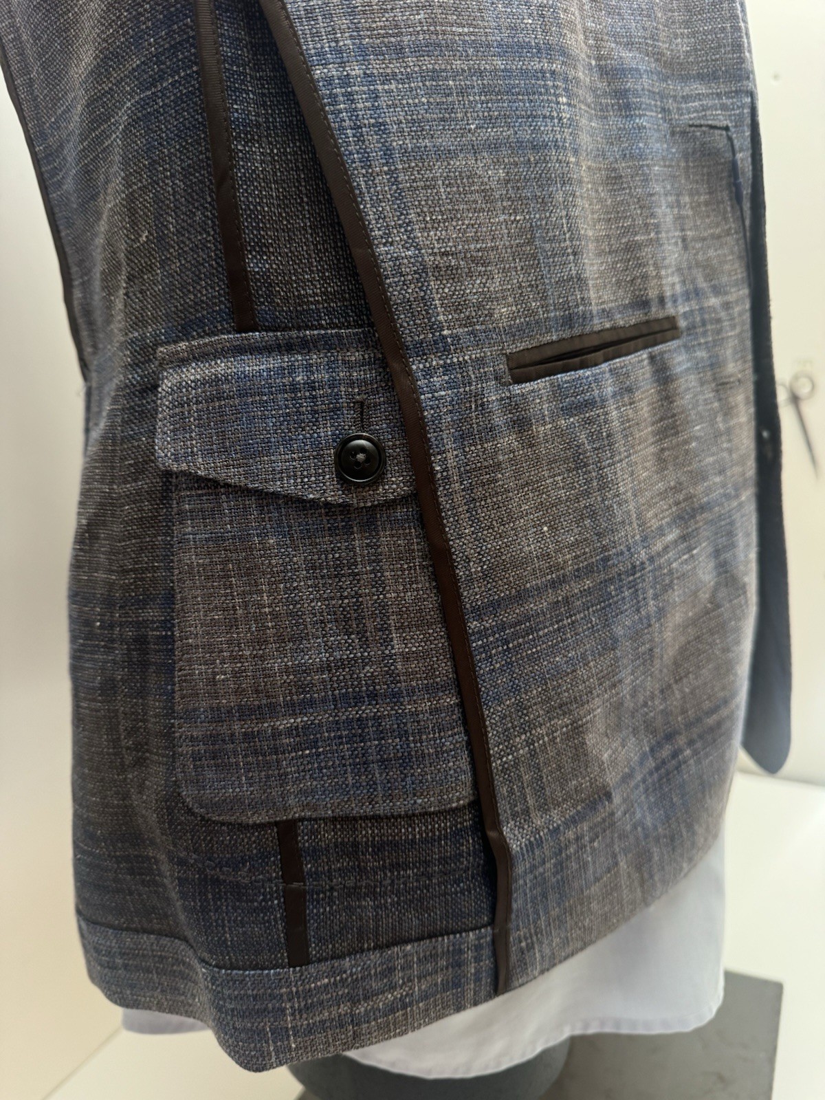 NWT Peter Millar Crown Crafted Dawson Plaid Blazer Jacket Sport Coat 44 R $1295