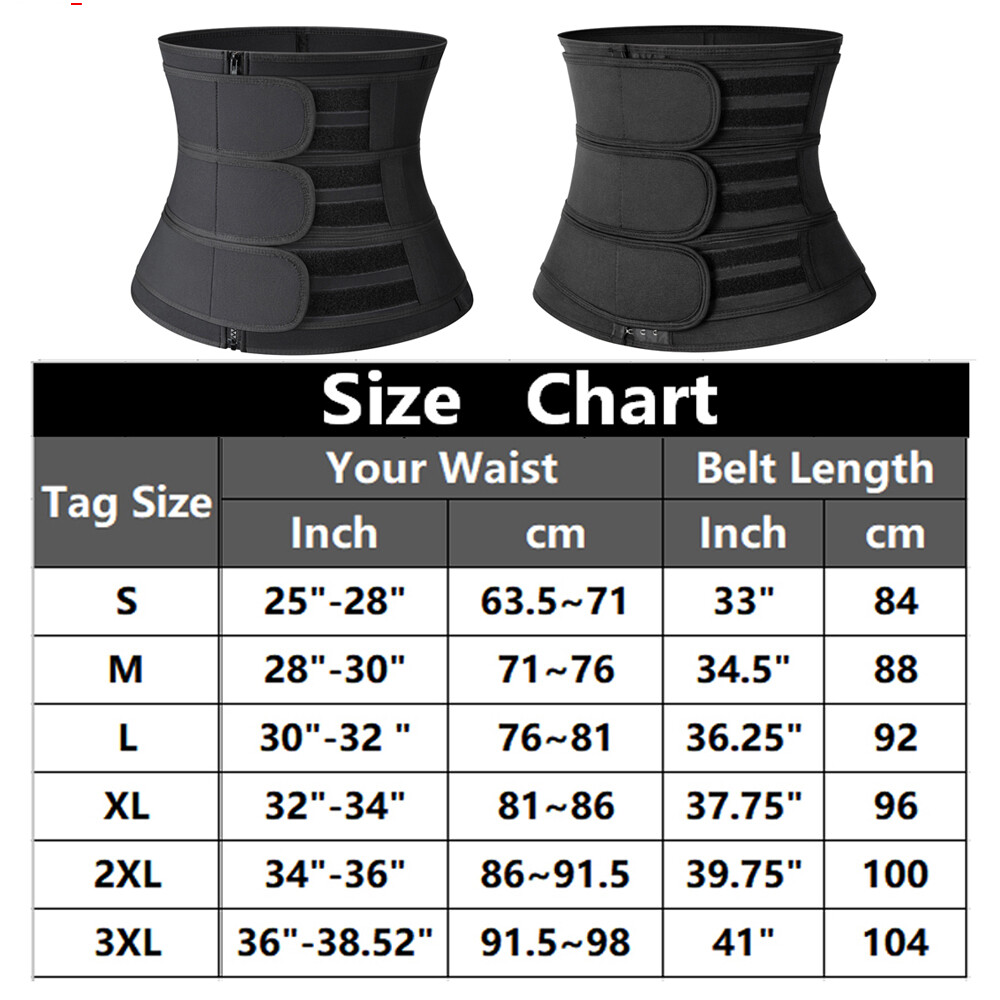 Women Waist Trainer Cincher Trimmer Belt Sauna Sweat Weight Loss Body Shaper Hot