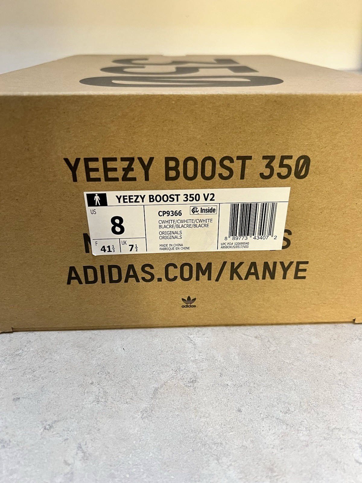 adidas Yeezy Boost 350 V2 Cream White/Triple White 2017 CP9366