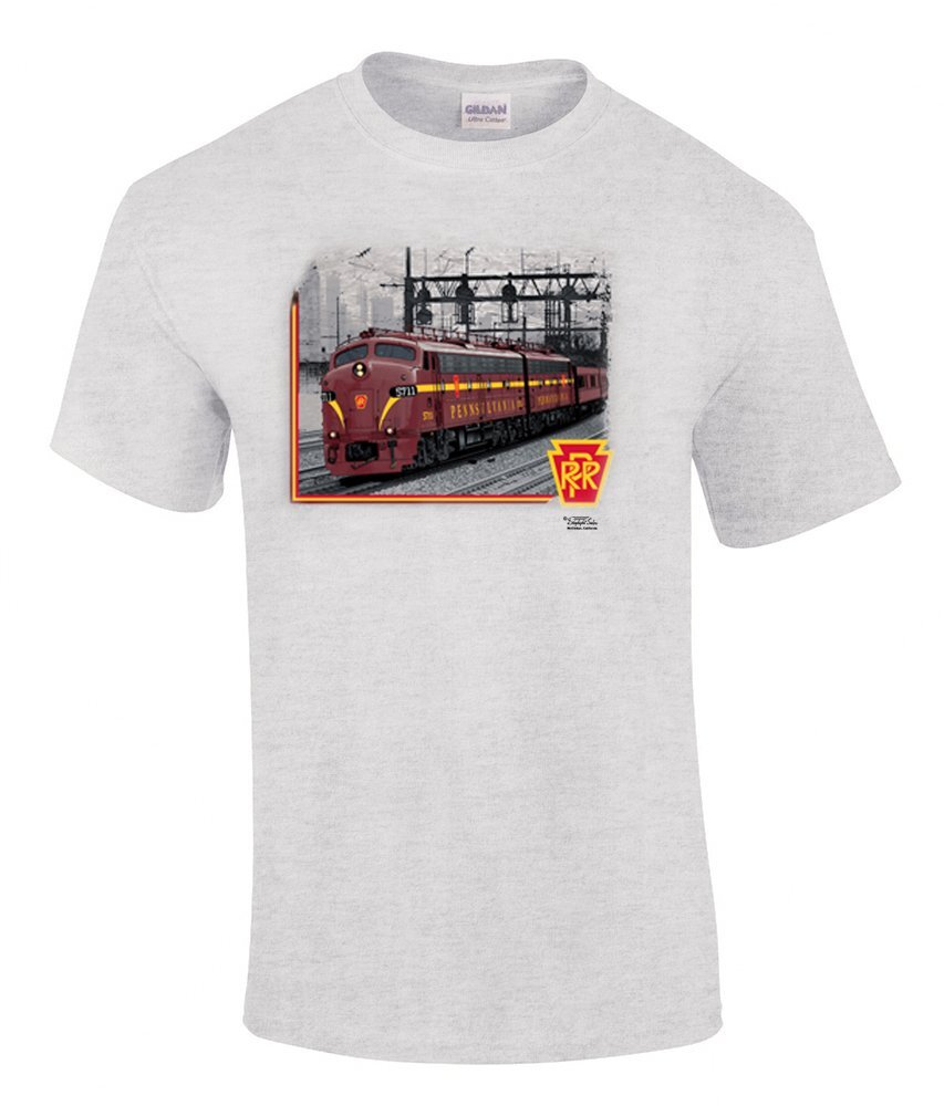 Pennsylvania RR E Units at 39th Street Authentic Railroad T-Shirt Tee Shirt [27]
