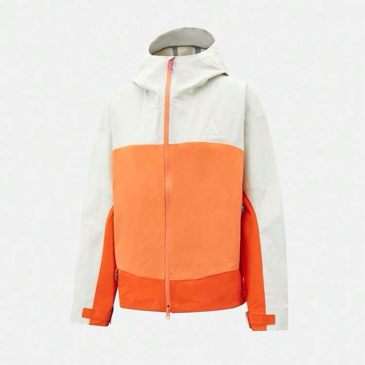 Nike ACG “Morpho” Storm-FIT ADV Rain Jacket Color block Orange White Large NWT