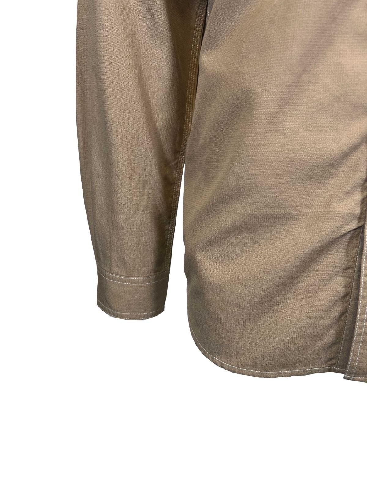 Carhartt FR Men’s Dark Khaki Shirt Flame Resistant Long Sleeve Lightweight (S04)
