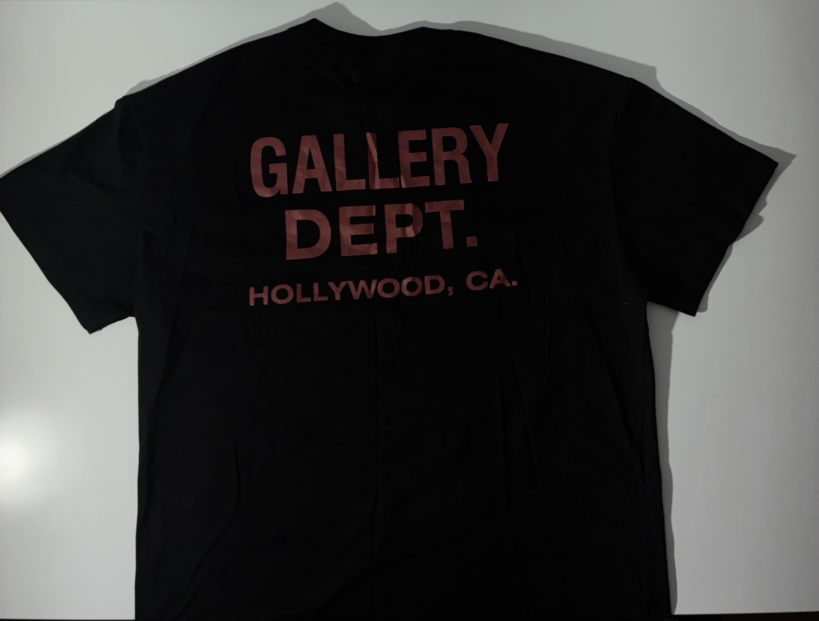 Gallery Dept. Hollywood CA Black Logo T-Shirt Front & Back Print