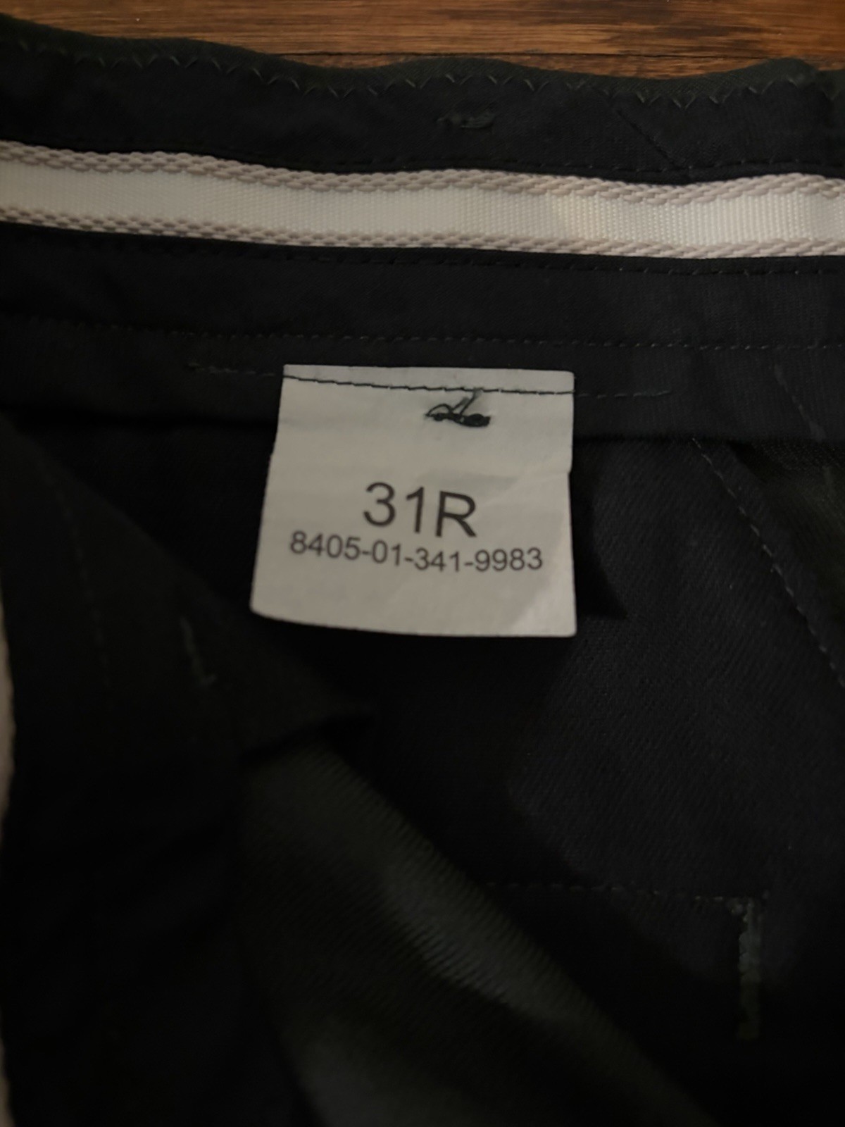 Men’s Black Solid Flat Front Dress Pants Slacks Pockets Button Zip 31R
