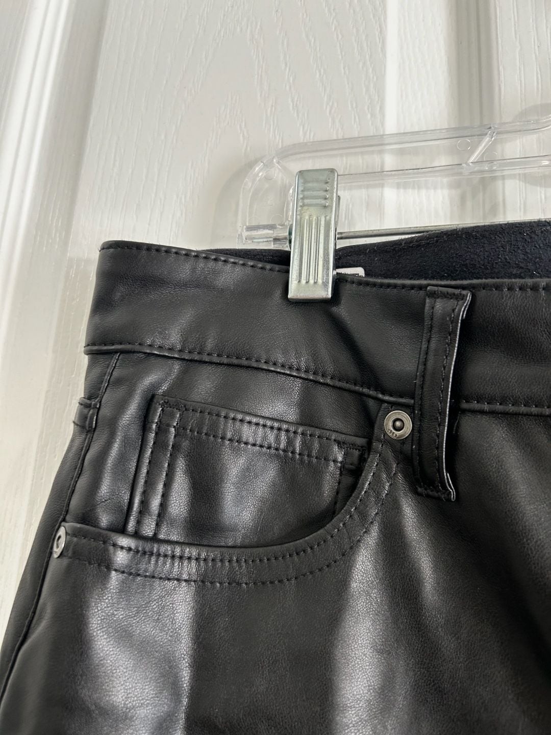 Gap Vintage Slim High Rise Faux Leather Pants Size 30x10R
