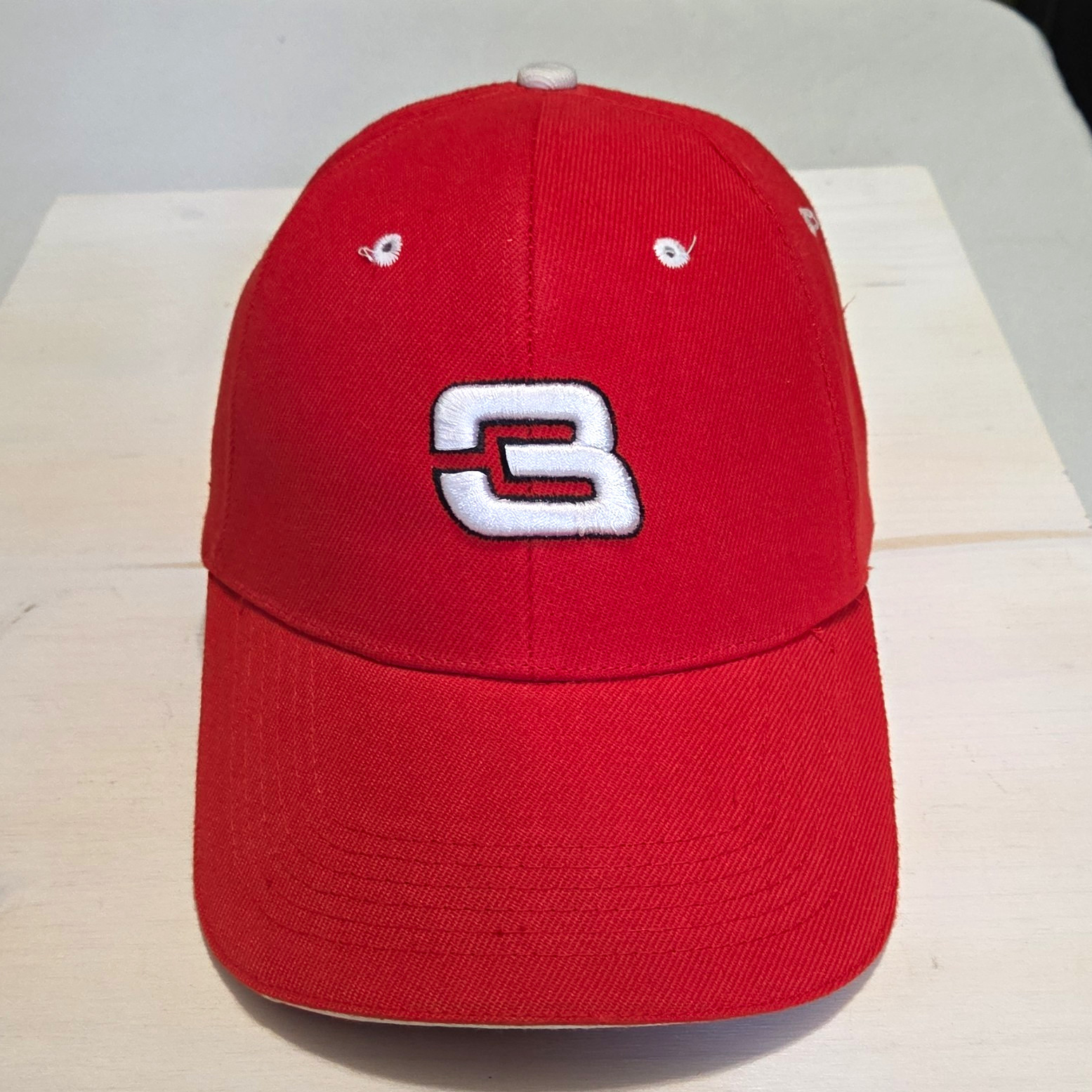 Dale Earnhardt Jr. #8 Red/White Embroidered Logo Adjustable Baseball Cap Hat