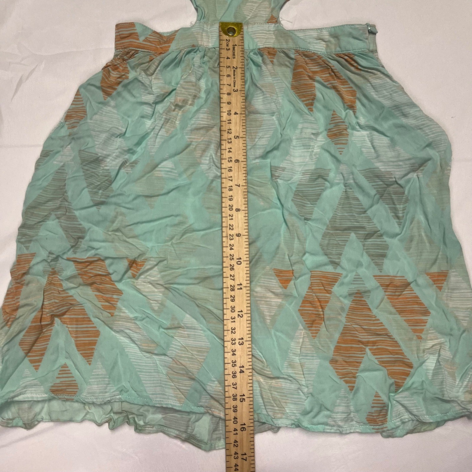 Mint Green Geometric Cutout Mini Dress