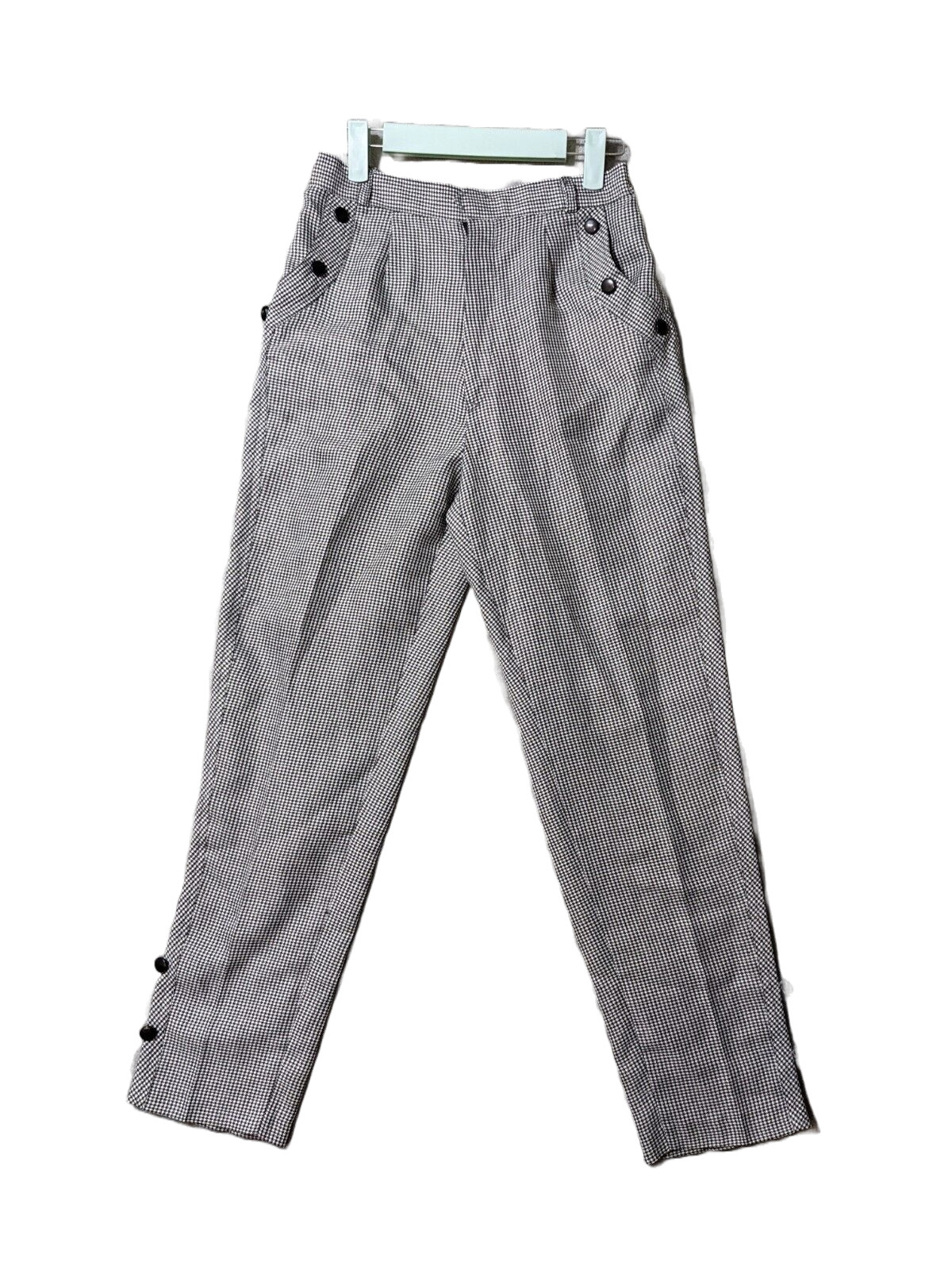LEDAER Women Casual Office Pants SIZE 0 (W 26, L 27.5 in)Houndstooth Multicolor