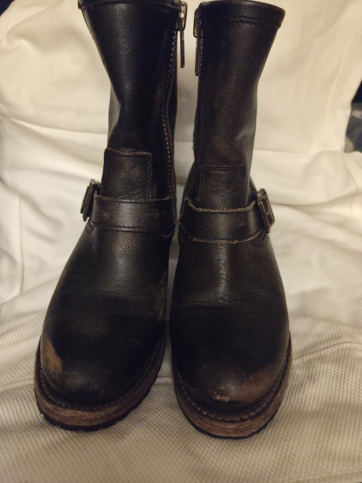 Freebird Steven Boots Carlito Women Distressed Dark Brown Leather Size 7 Nice!