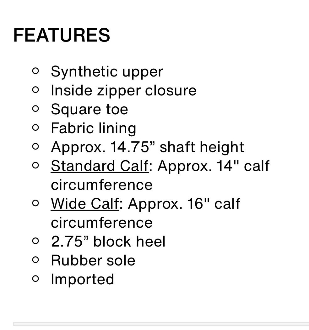 Aerosoles Women’s Black Knee High Riding Boots Square Toe Zip Synthetic Rubber 9