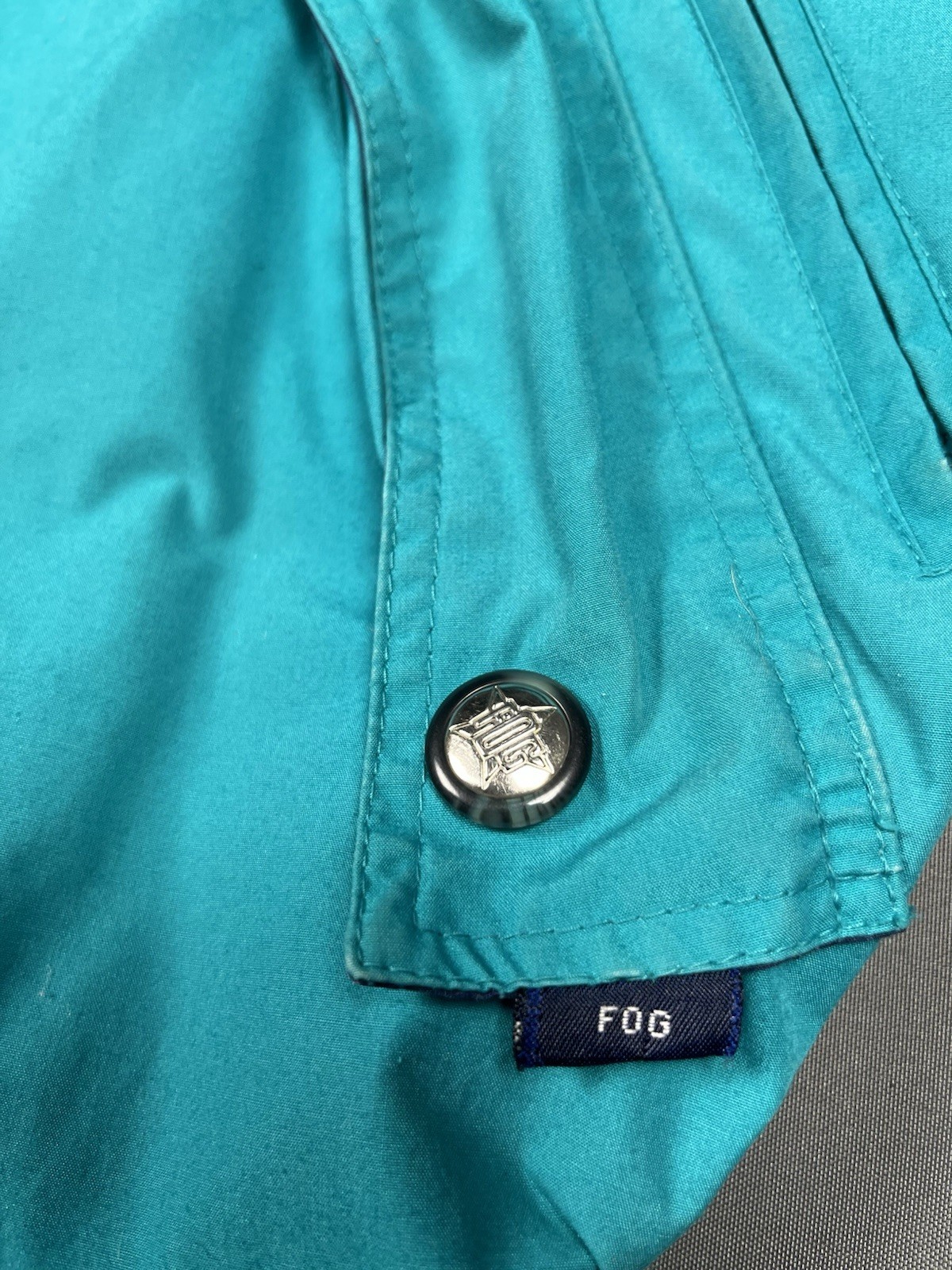 Vintage London Fog Colorblock Waterproof Jacket Mens XL Oversized Nautical Retro