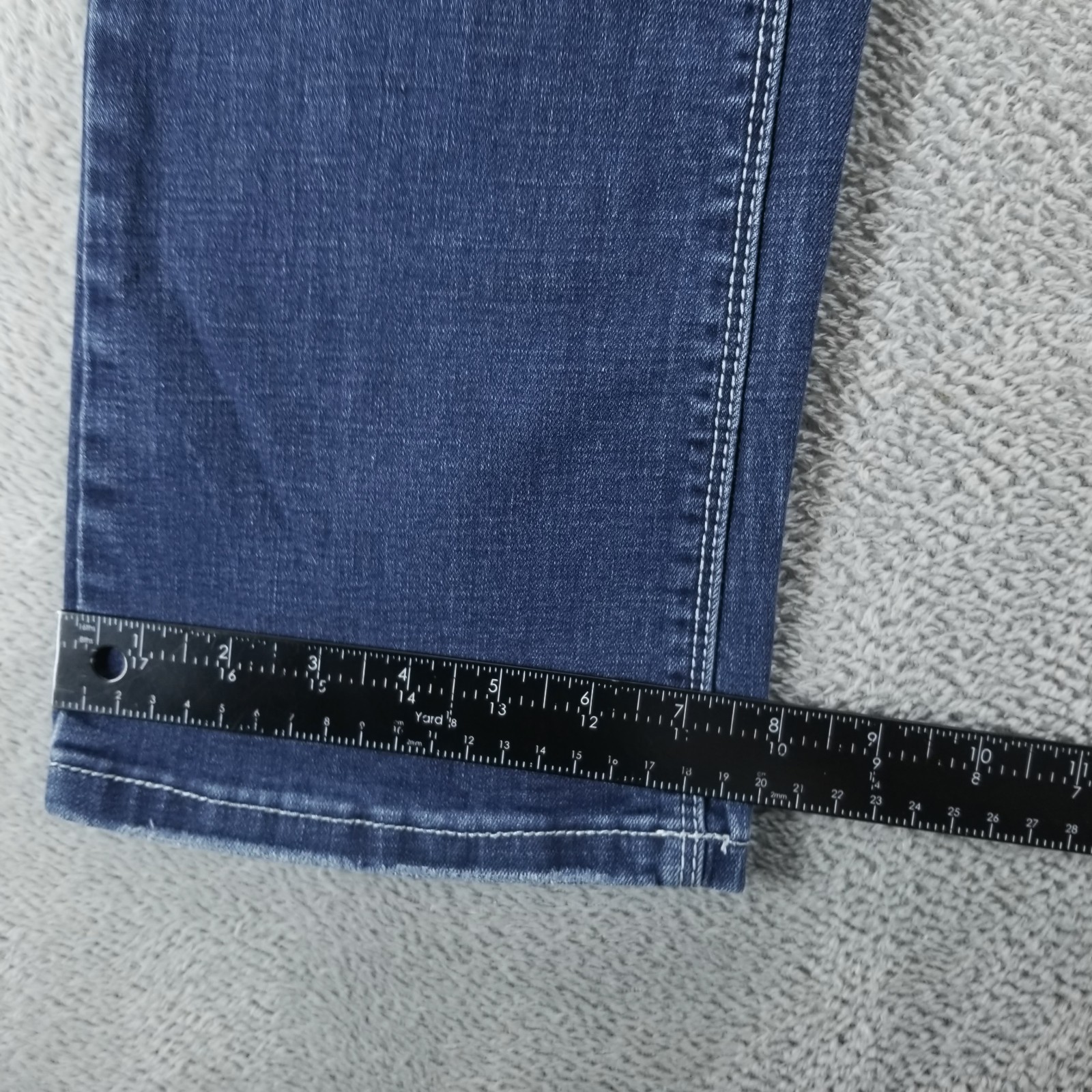 Amethyst Jeans Womens 8 Blue Bootcut Dark Wash Stretch Low Rise Y2K