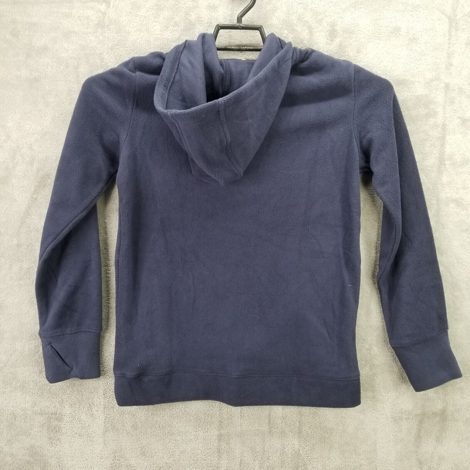 Boys All in Motion Blue Microfleece Pullover Hoodie Sweatshirt 1/4 Zip L (12/14)