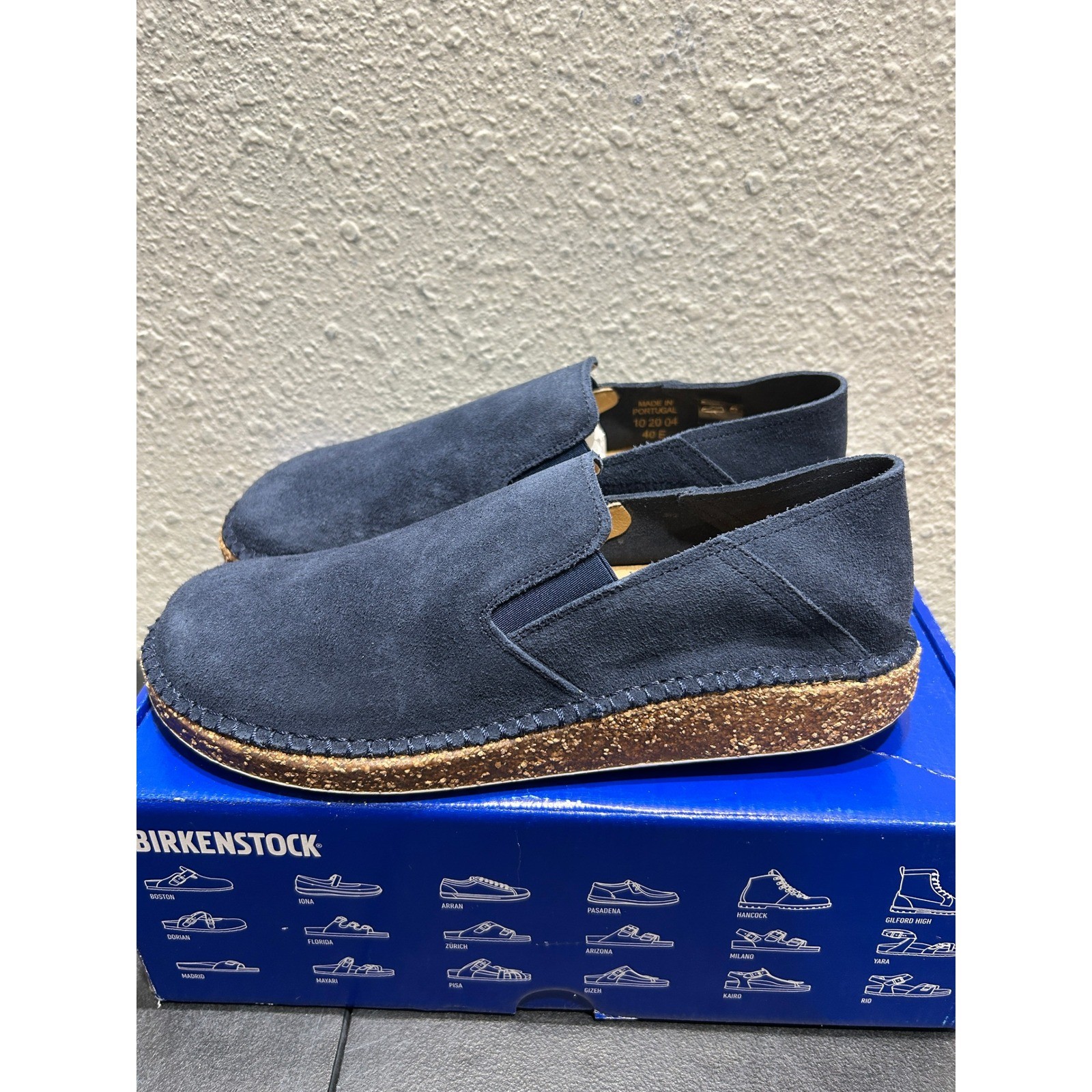 Birkenstock Callan Suede Navy EU 40 US L9 M7 Unisex