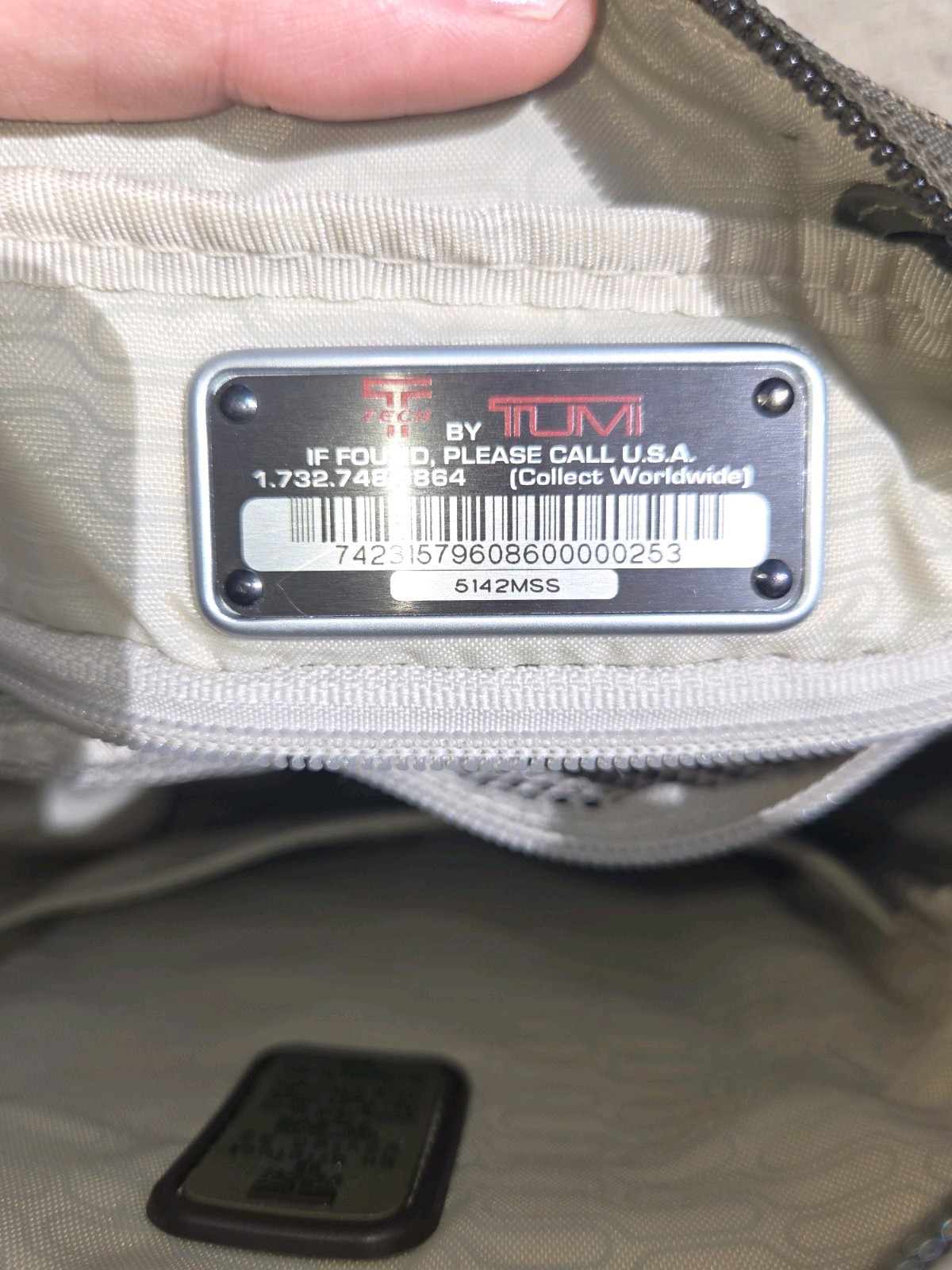 Tumi T-Tech Nylon Crossbody Bag Small Brown. 5142MSS