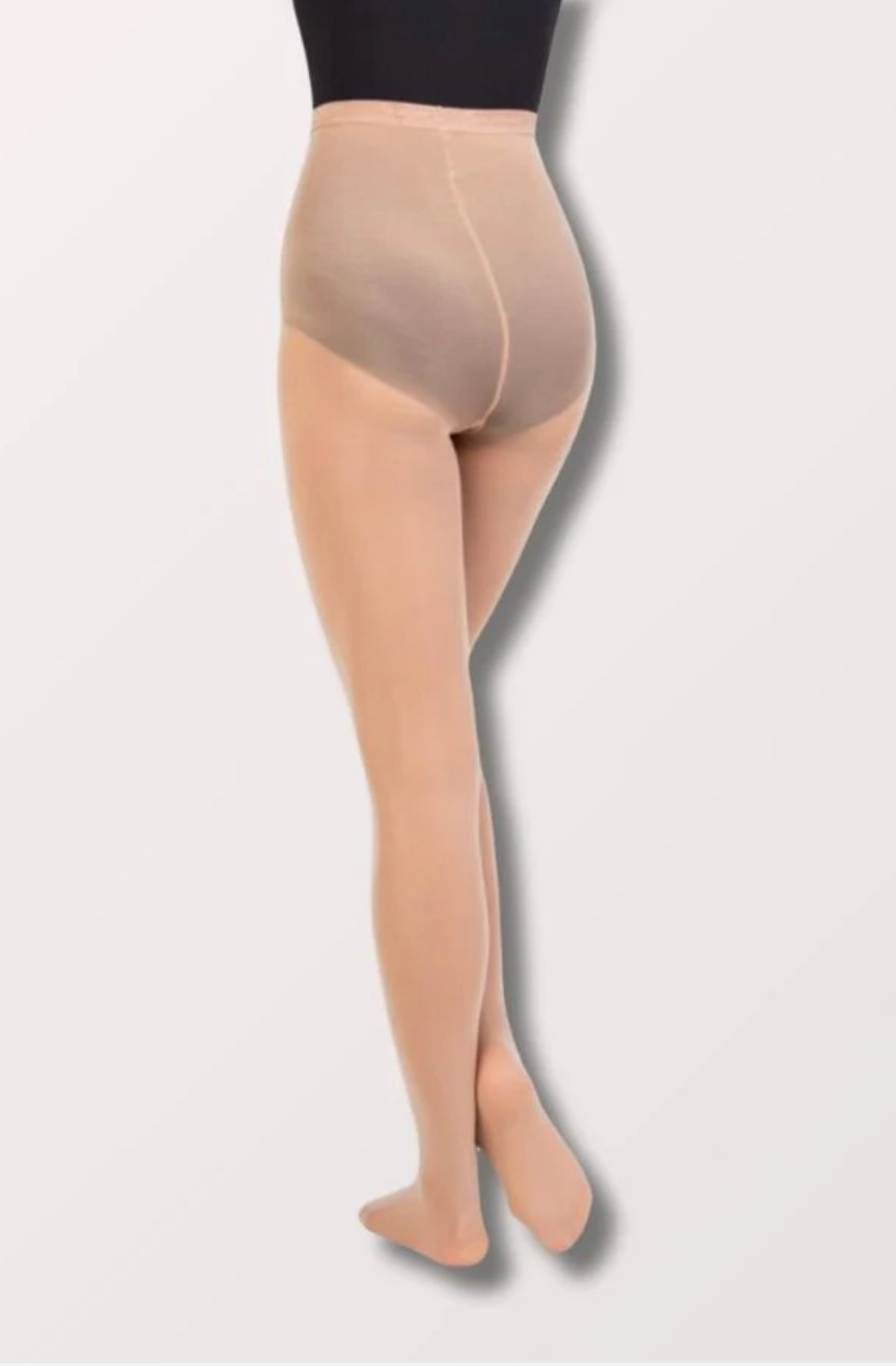 New Body Wrappers Women’s Footed TotalStretch Tights in Light Suntan (Style A30)