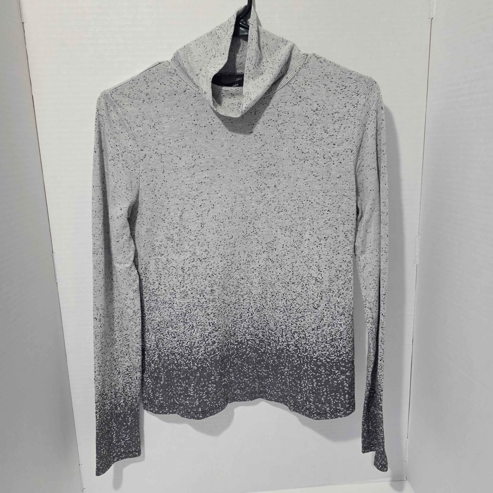 Simply Vera Vera Wang Gray Ribbed Turtleneck Long Sleeve Top Women’s XS