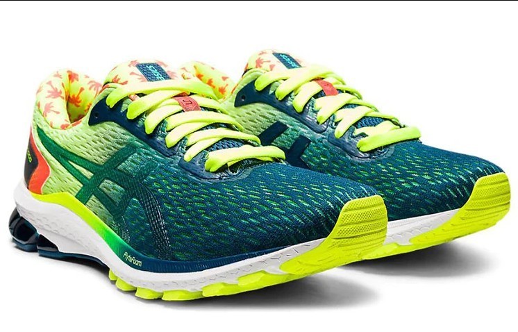 New Asics 1011A933-750 GT-1000 9 Yellow Mako Blue Size 11 US Men’s Shoes