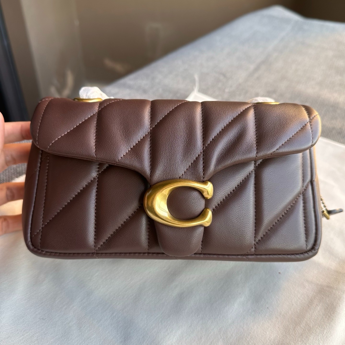 COACH Tabby Shoulder Bag 20 – Quilted CP149 Maple premium price