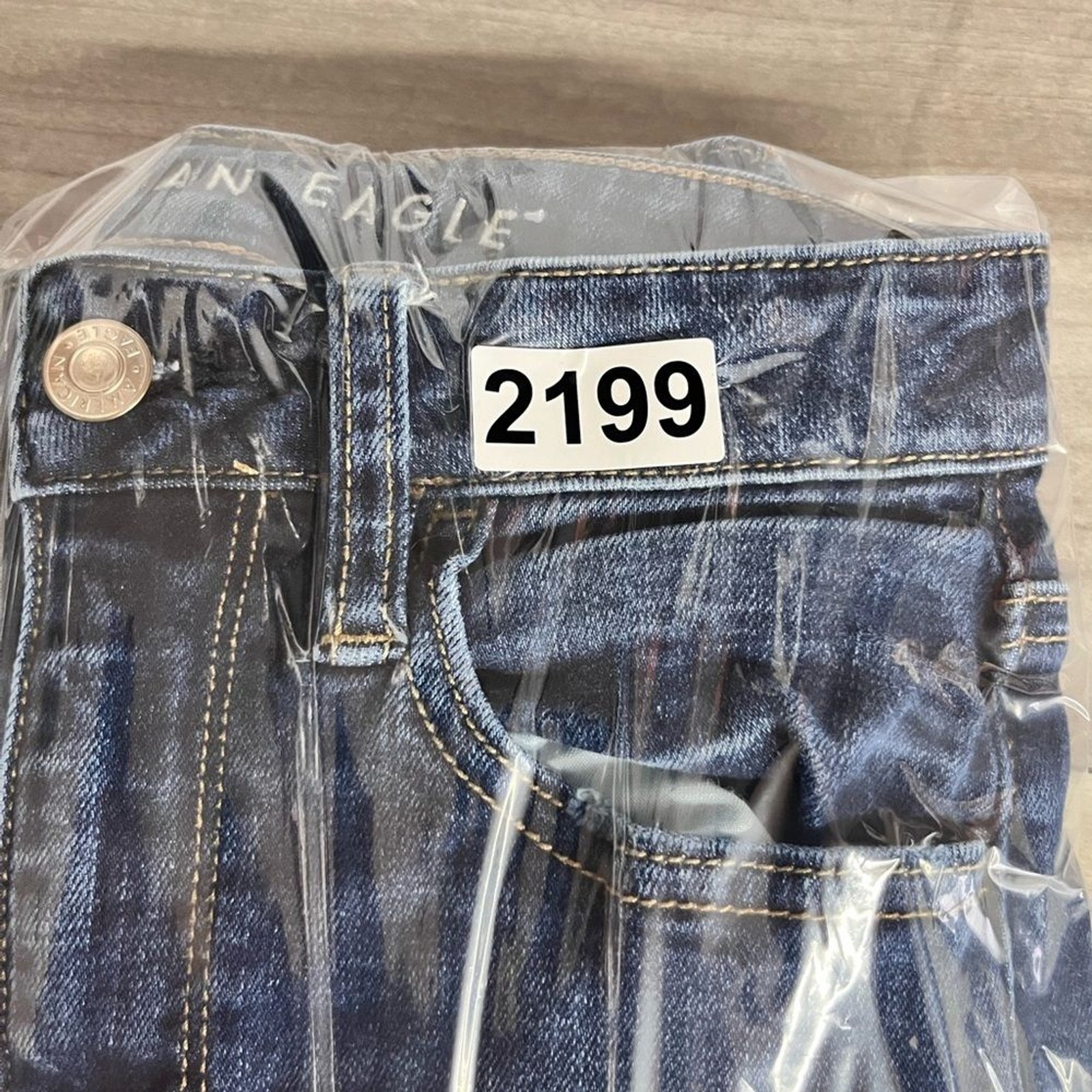 American Eagle Super Hi-Rise Jegging Jeans Womens 00 Super Stretch Denim 2199