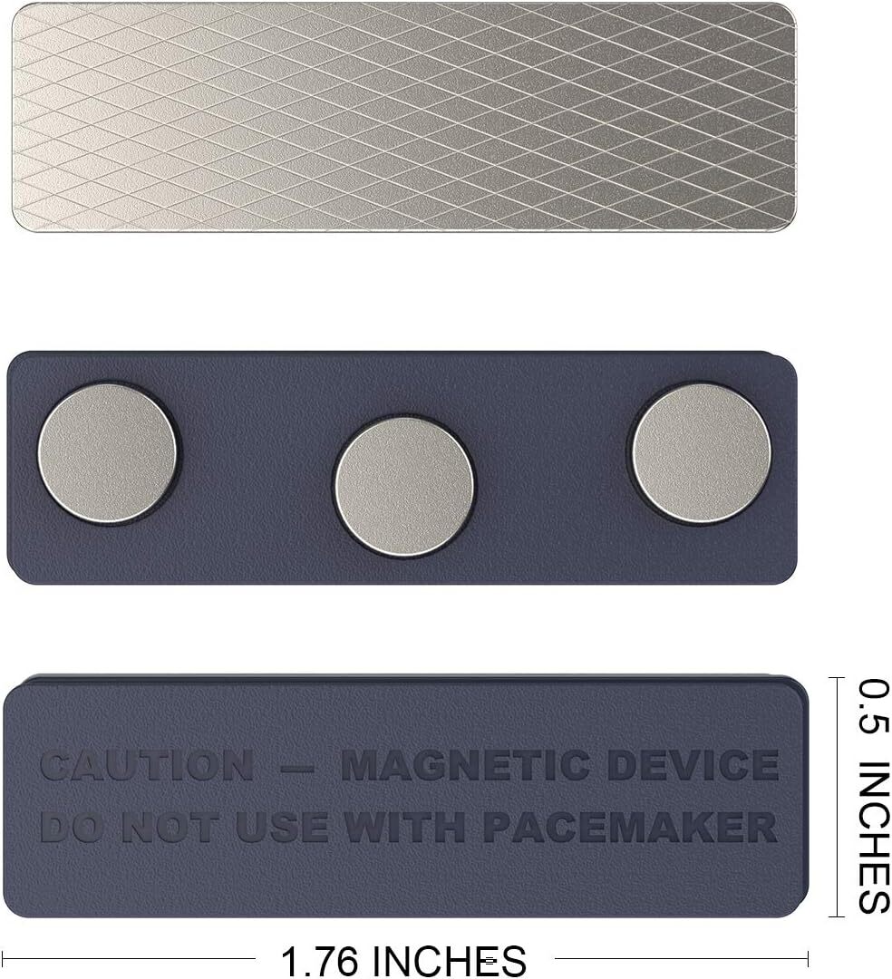 Magnetic Name Badge Backing – Name Tag Faster with Adhesive Magnet Holder Sets