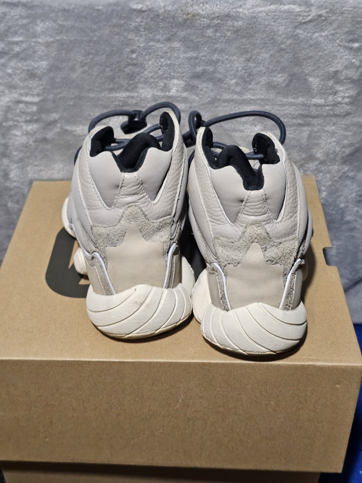 Adidas Yeezy 500 High Mist Stone GV7775 Size 9 Beige Taupe With Box