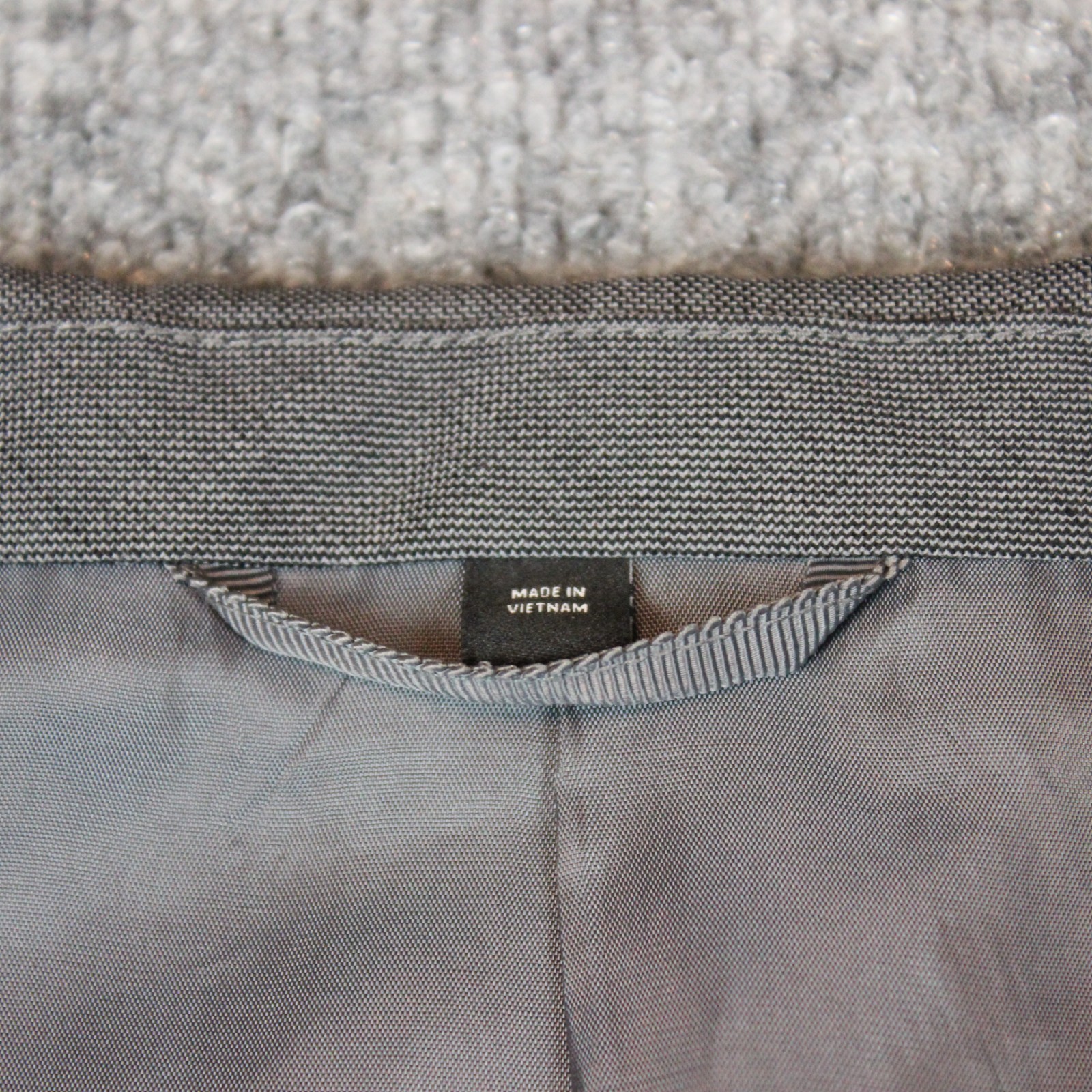 Bonobos Jacket Sport Coat Blazer 46R Gray Nailhead Standard Fit Business Casual