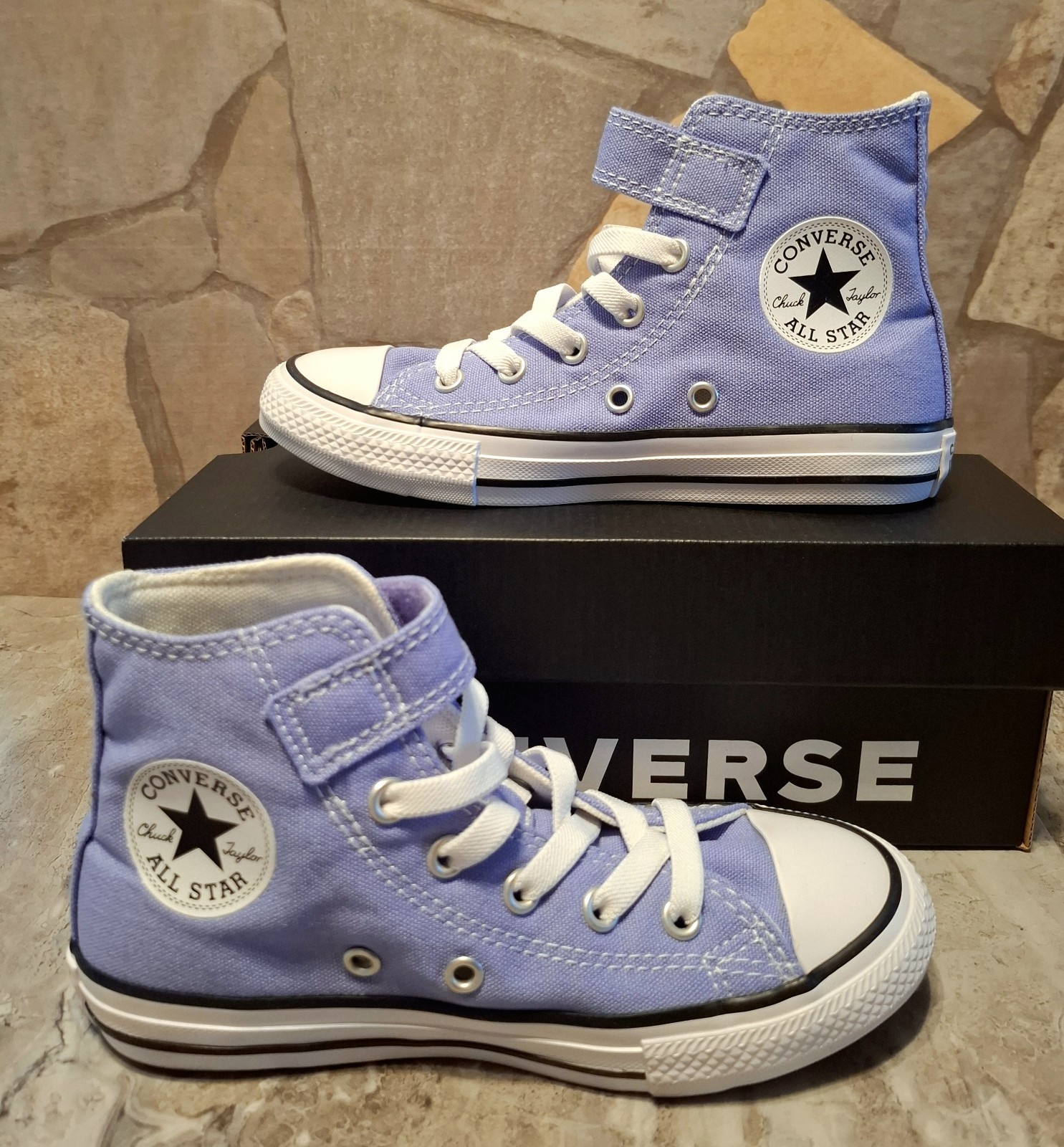 Converse CTAS 1V HI Blue Girls High Top Shoes Size 13 NEW A13180F Chuck Taylor