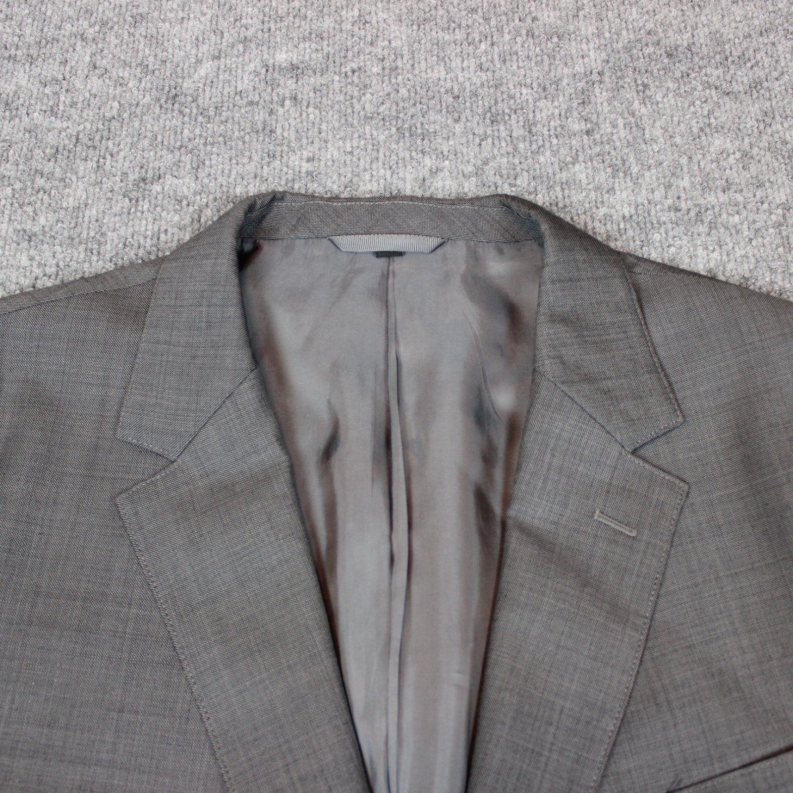 Bonobos Jacket Sport Coat Blazer 46R Gray Nailhead Standard Fit Business Casual