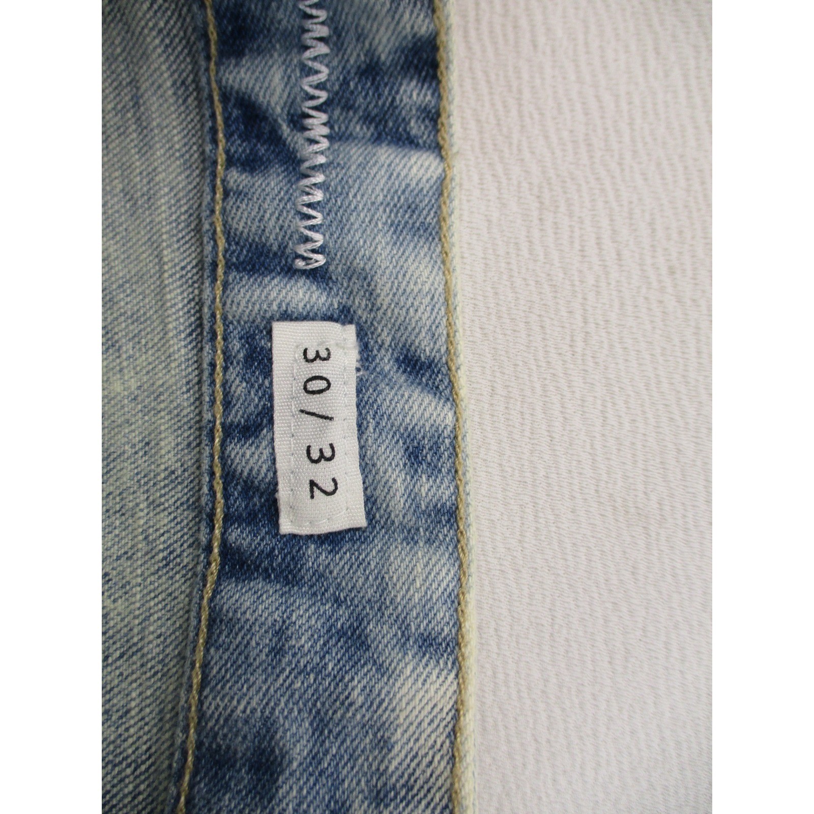 First Row Cargo Jeans Mens 30×32 Light Wash Denim Utility Pocket Streetwear