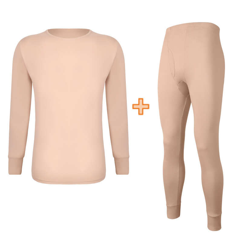 Men’s Seamless Thermal Underwear Thickened Fleece Lined Soft Warm Set Long Johns