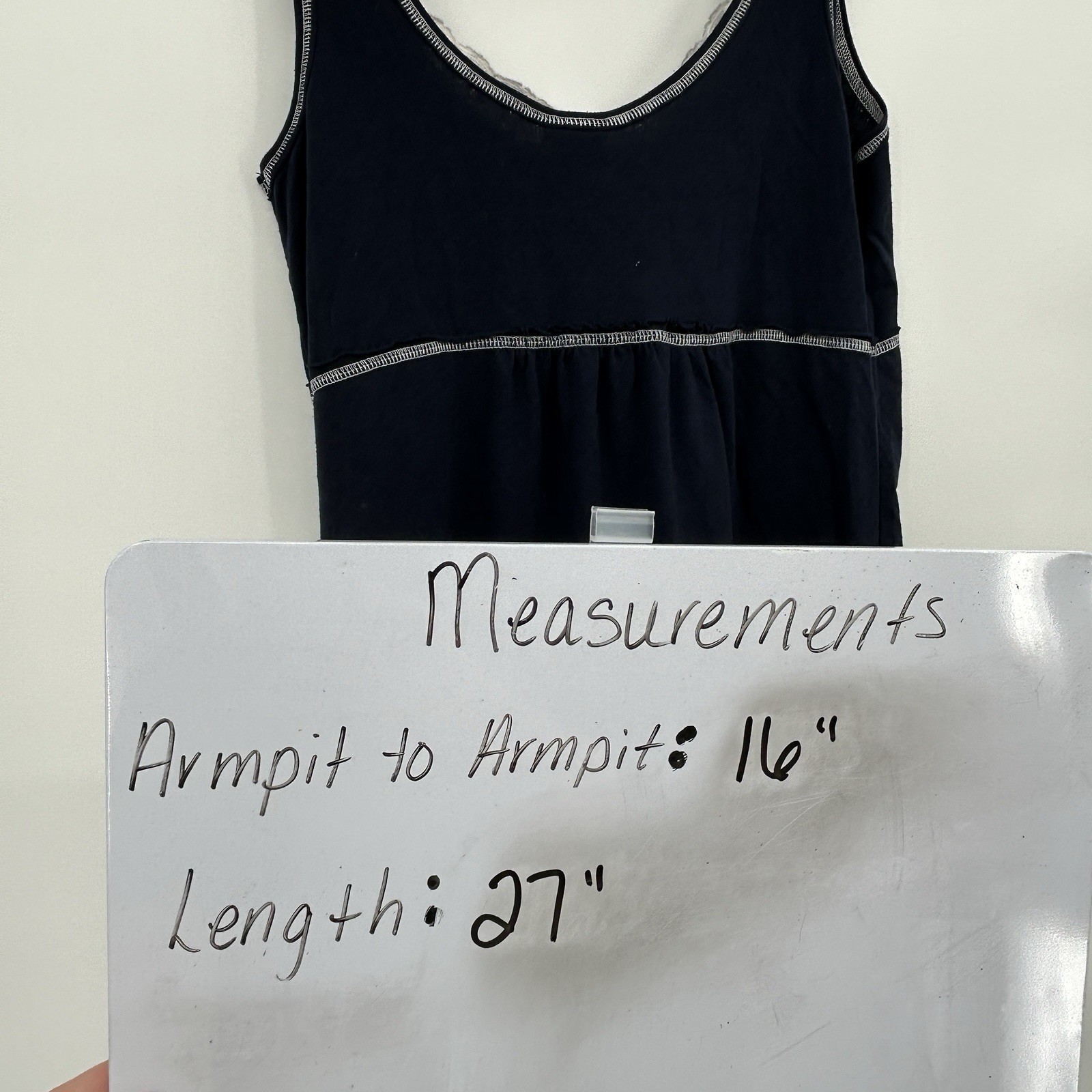 Vanity Y2K Womens Babydoll Tank Top Size XL Preppy Grunge Elena Empire Waist