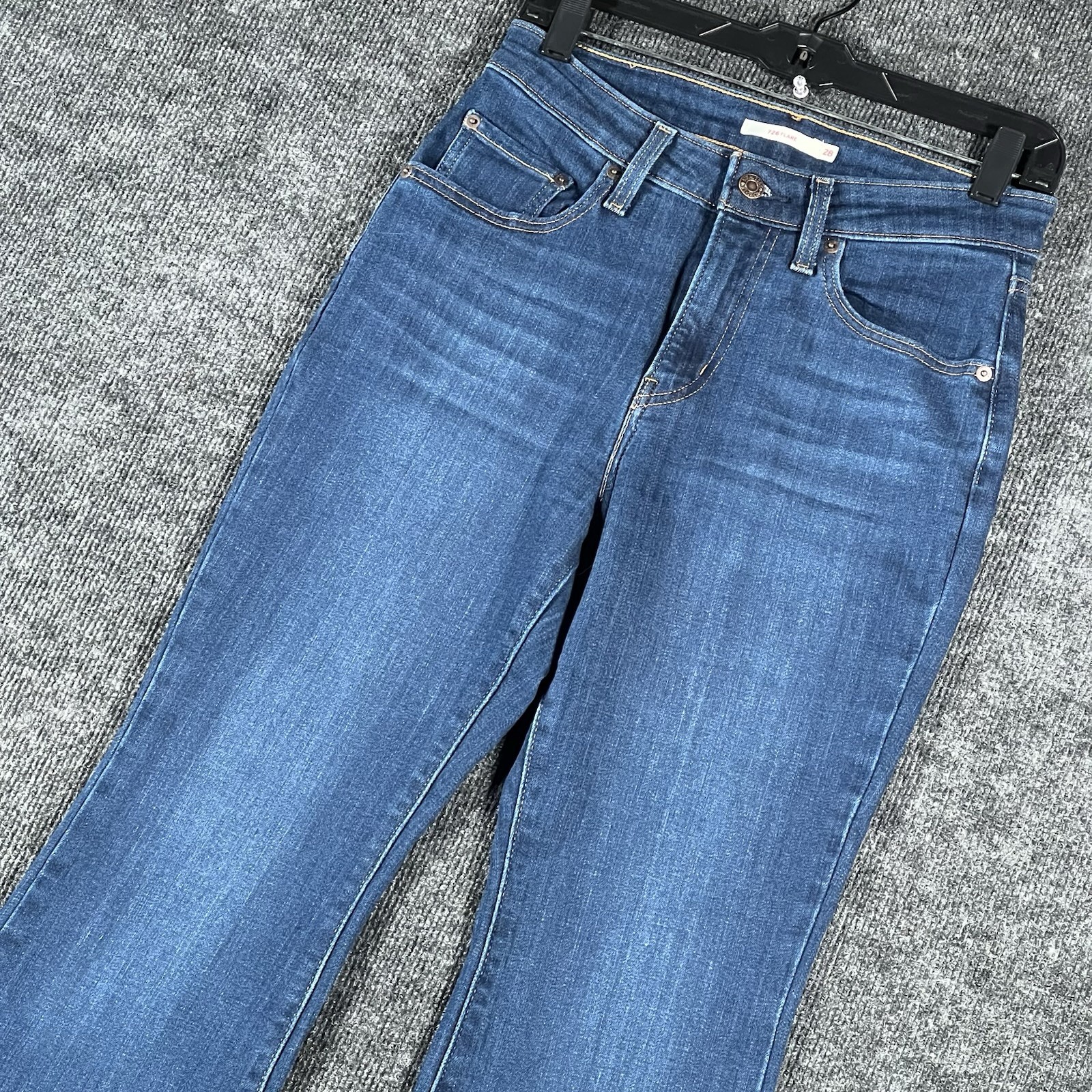 Levi’s Women’s 726 High Rise Flare Jeans Size 28 x 30 Medium To Dark Wash