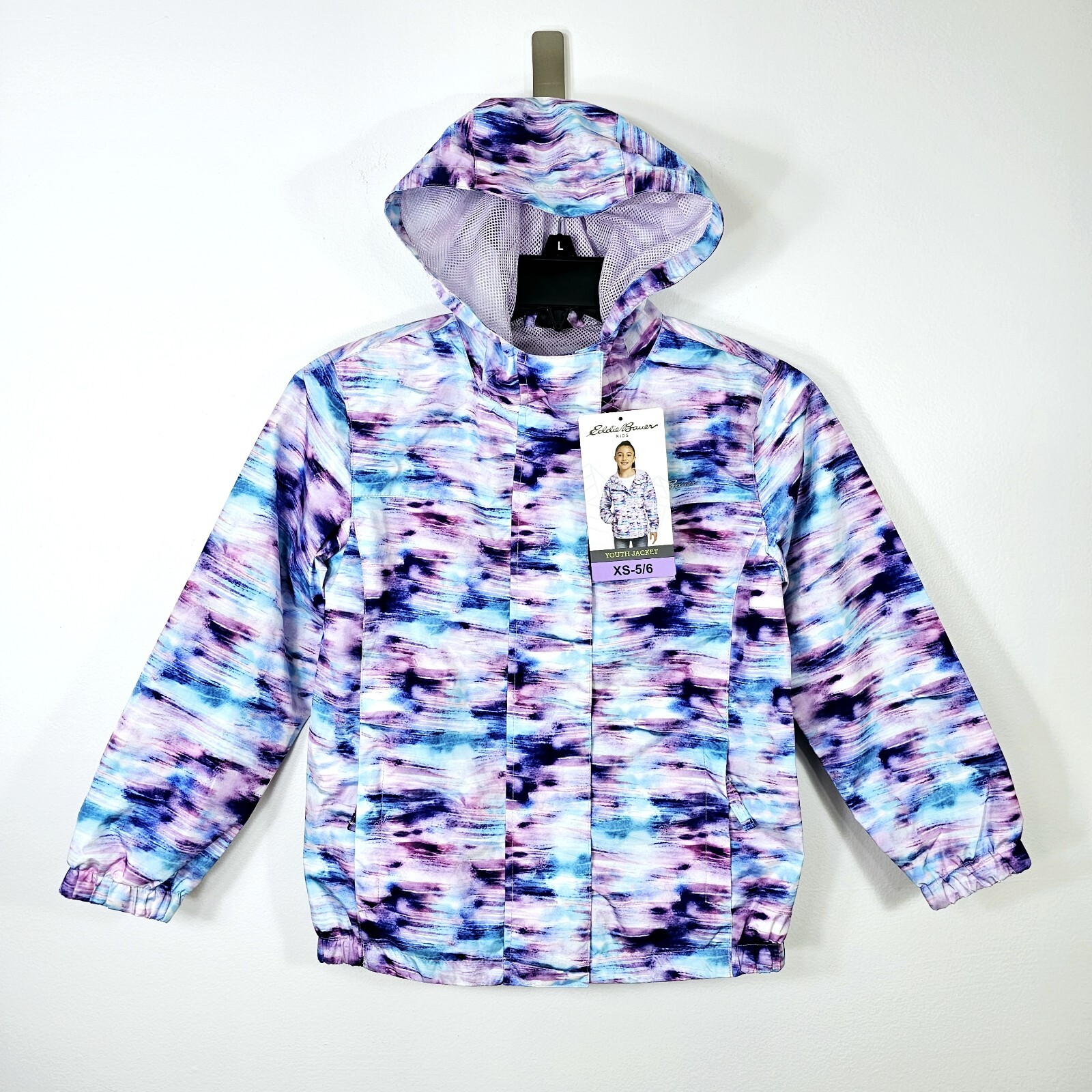 Eddie Bauer Girls Youth Size XS 5/6 Purple Light Weight Jacket NWT
