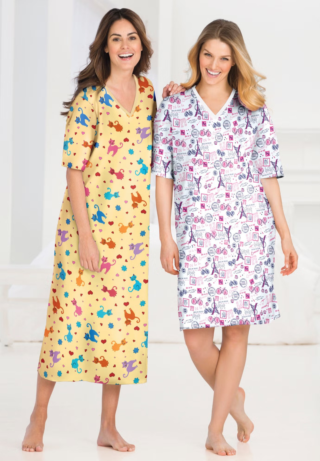 Dreams & Co. Plus Size Print Sleepshirt