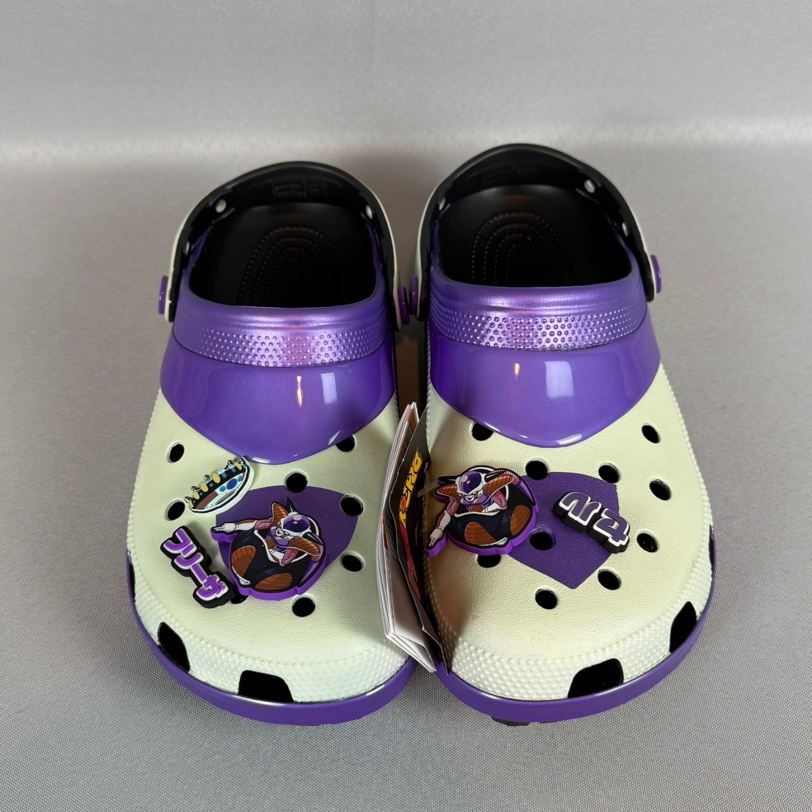 Crocs Frieza Dragon Ball Z Classic Clogs Mens 11 White Purple 211202-90H New NWT
