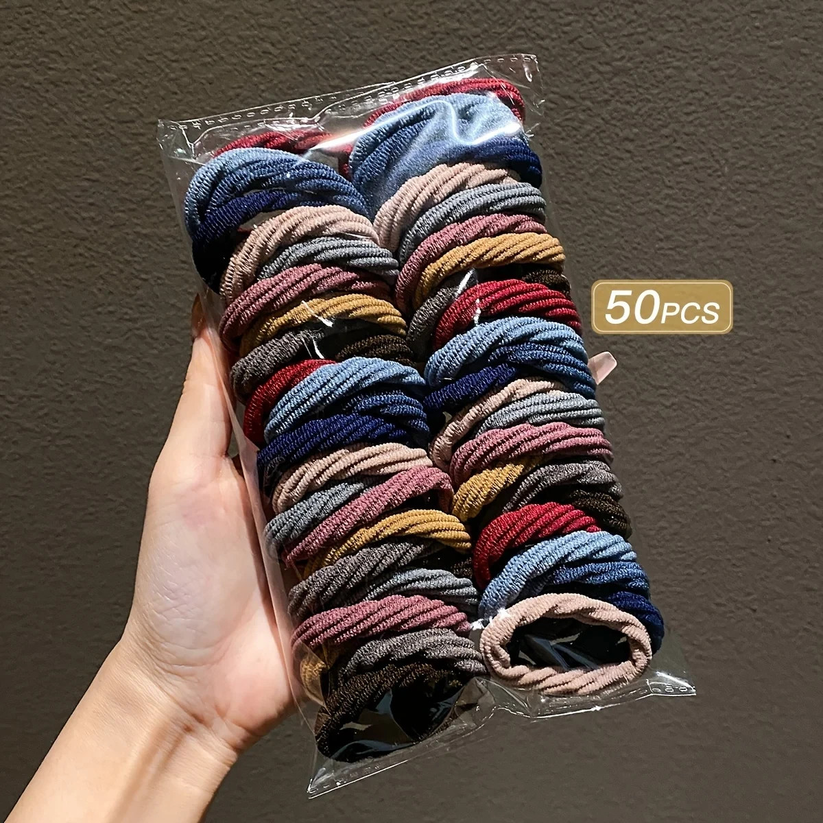 50x Colorful Hair Ties Korean Style Trendy Comfortabl Hair Accessories for Women