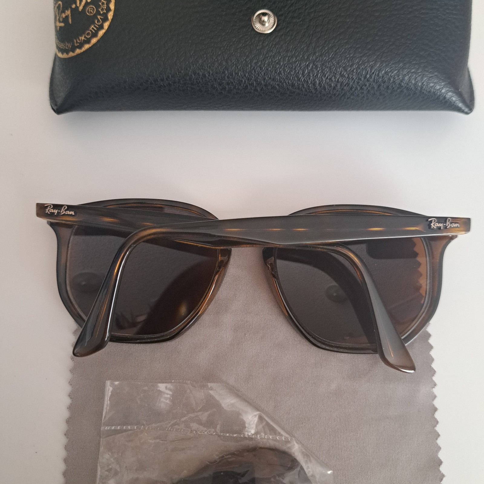 Ray Ban RB4306 710/73 54 Polished Light Havana/B-15 Brown Frames + NEW OEM Lens