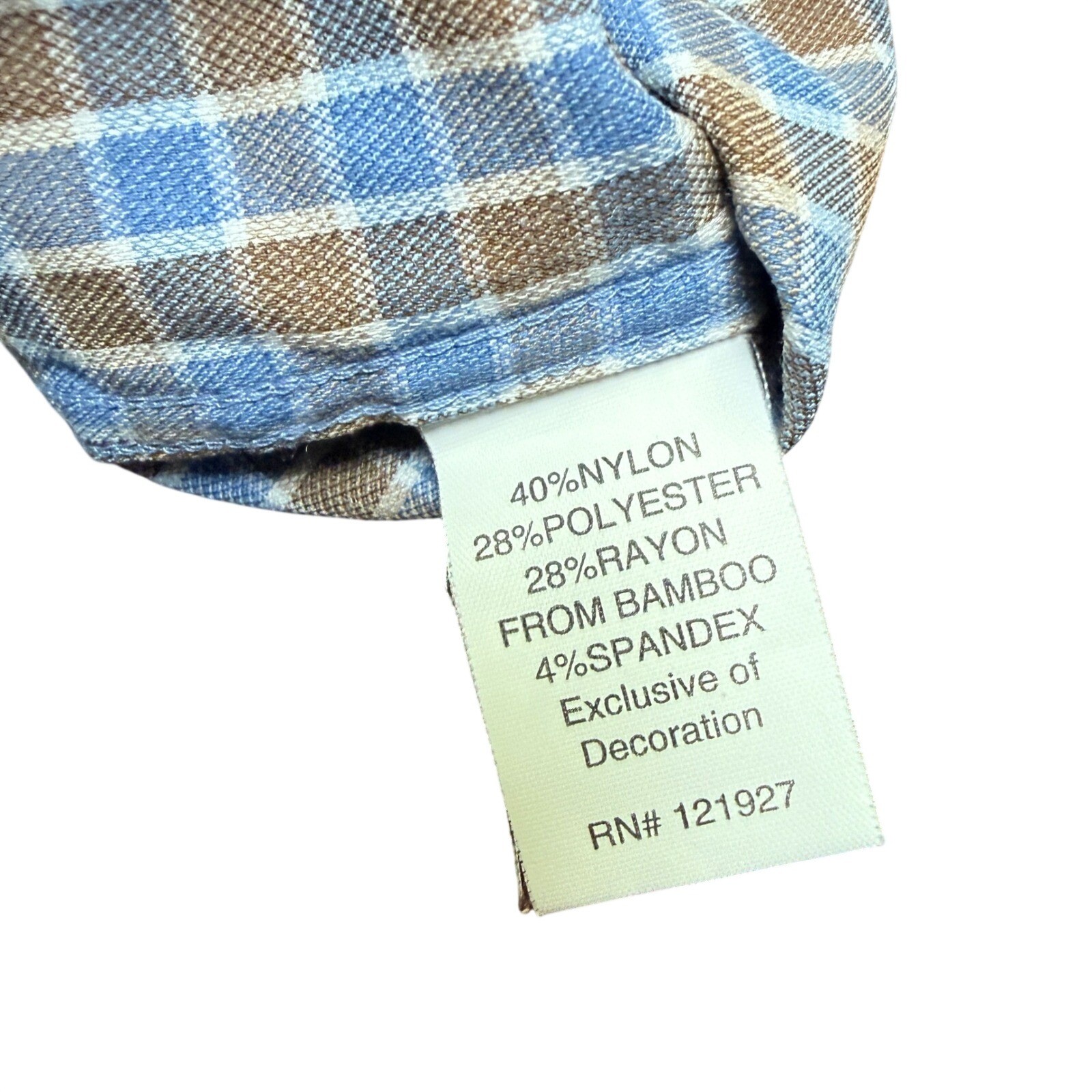 Johnnie-O Newland Prep-Formance Shirt Mens Medium Laguna Blue Check Golf