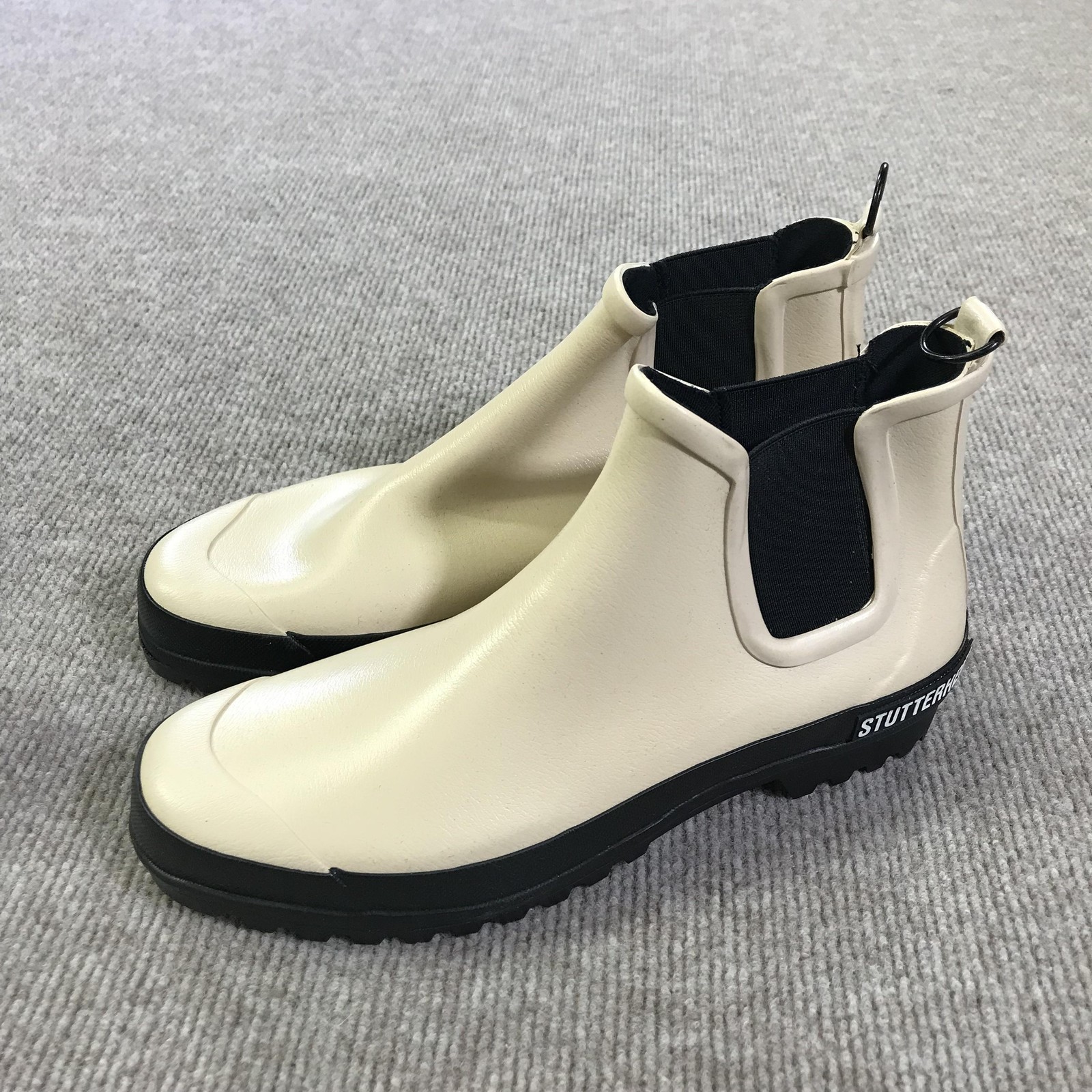 Stutterheim X Novesta Chelsea Rainwalker Boots Mens Size 10 Beige Waterproof