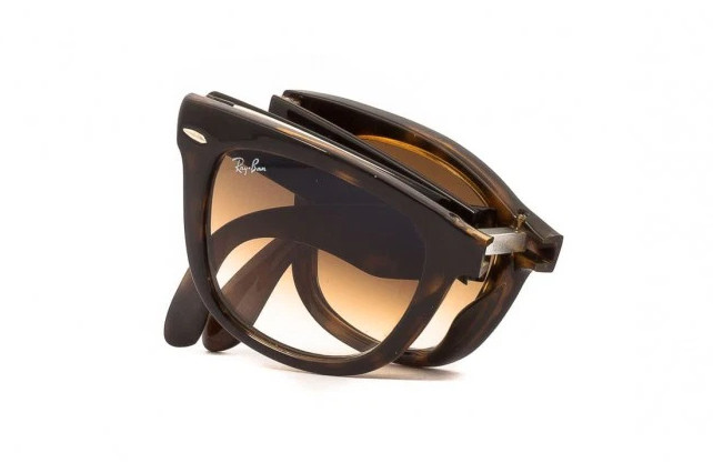 Ray-Ban Wayfarer Folding Classic Polished Light Havana Brown RB4105 710/51 54
