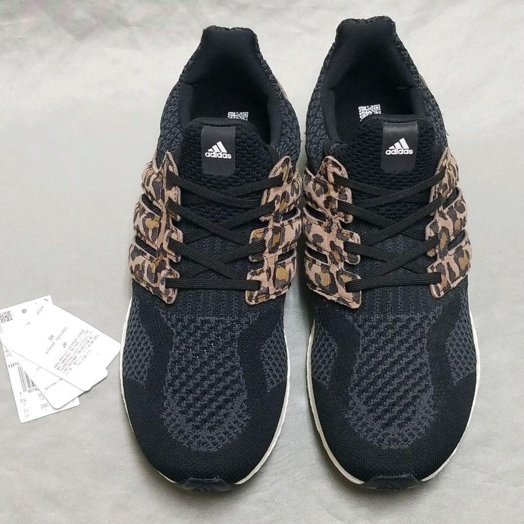 adidas Ultra Boost Leopard Running Shoes Black Brown Leopard