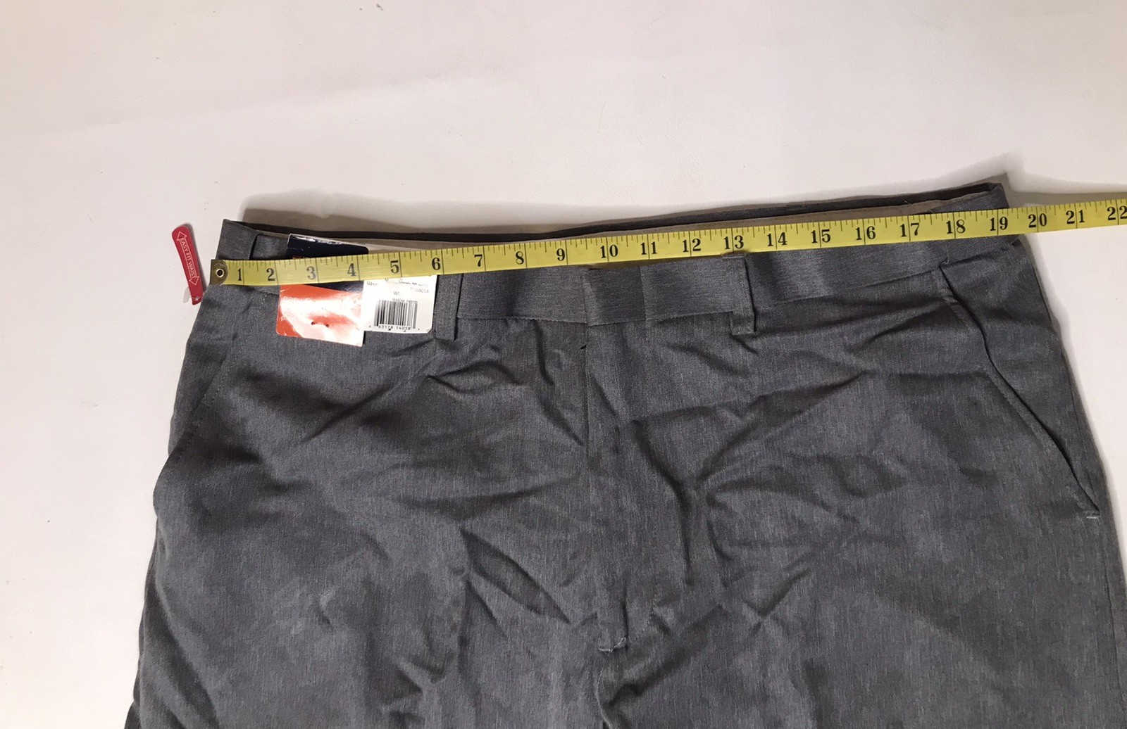 Puritan Mens Gray Flat Front Pants 40×30