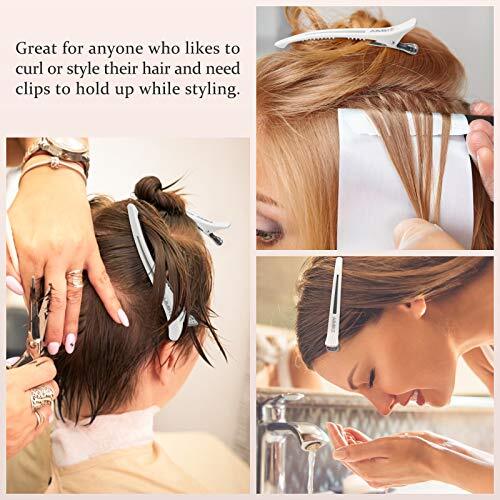 6 Pack 4.3 Inch Long Professional Hair Clips Non-Slip Hair Styling Clips