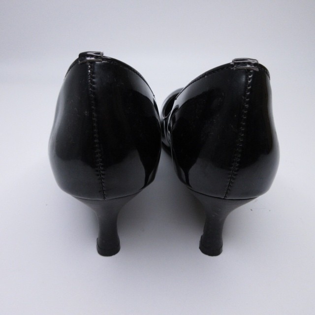 Moon Pumps Black 23cm (9.06in) Enamel Ladies Shoes AB Condition