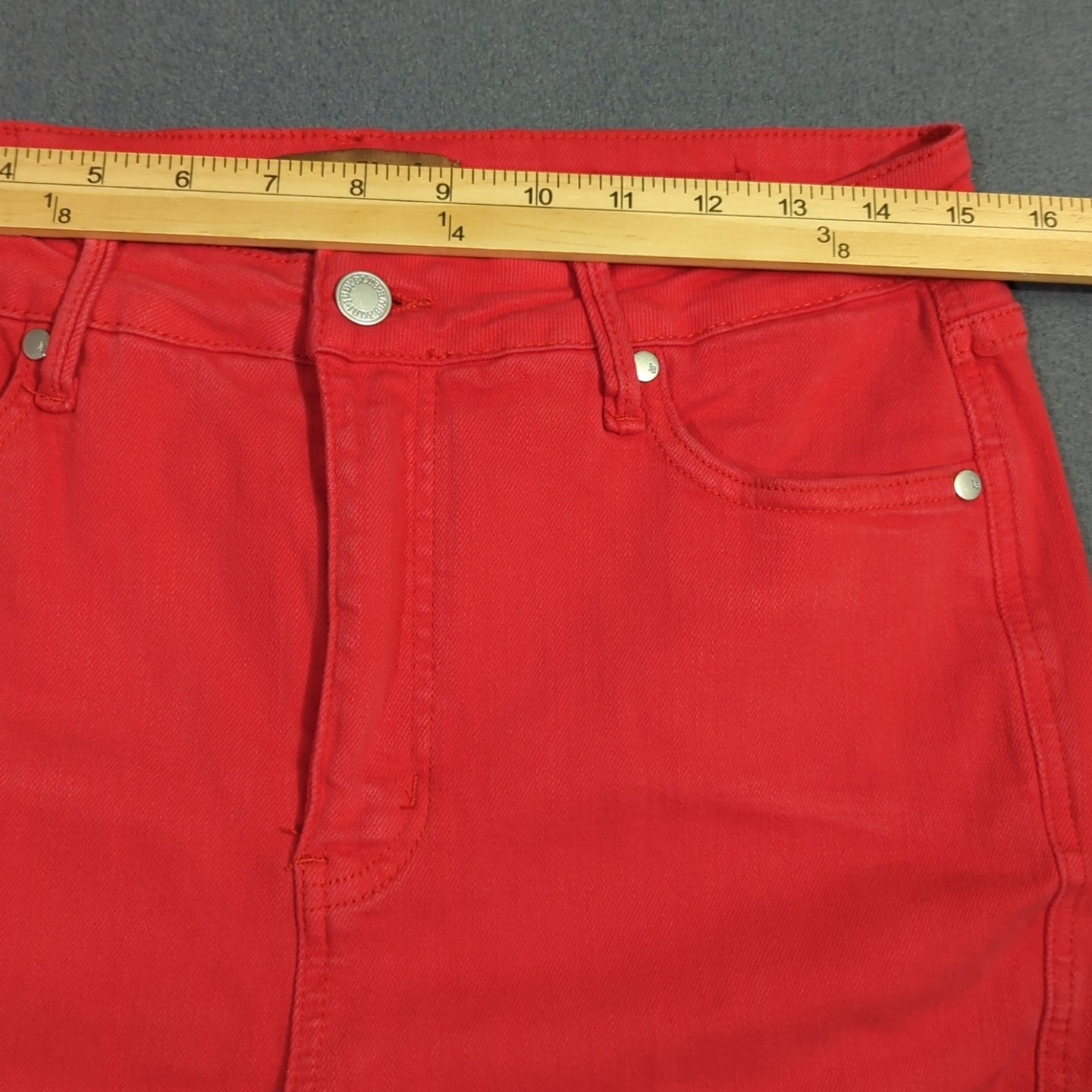 Judy Blue Jeans Women’s 31 Red Garment Dyed Skinny High Rise Denim