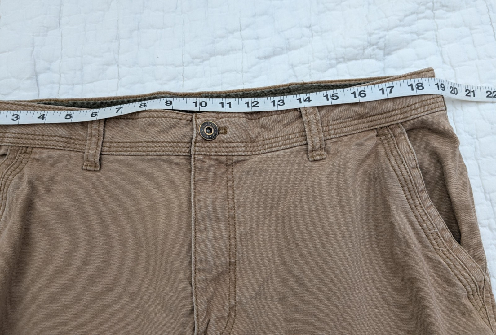 Legendary Outfitters Men’s Canvas Pants 38X32 Brown Stretch Workwear Hunting