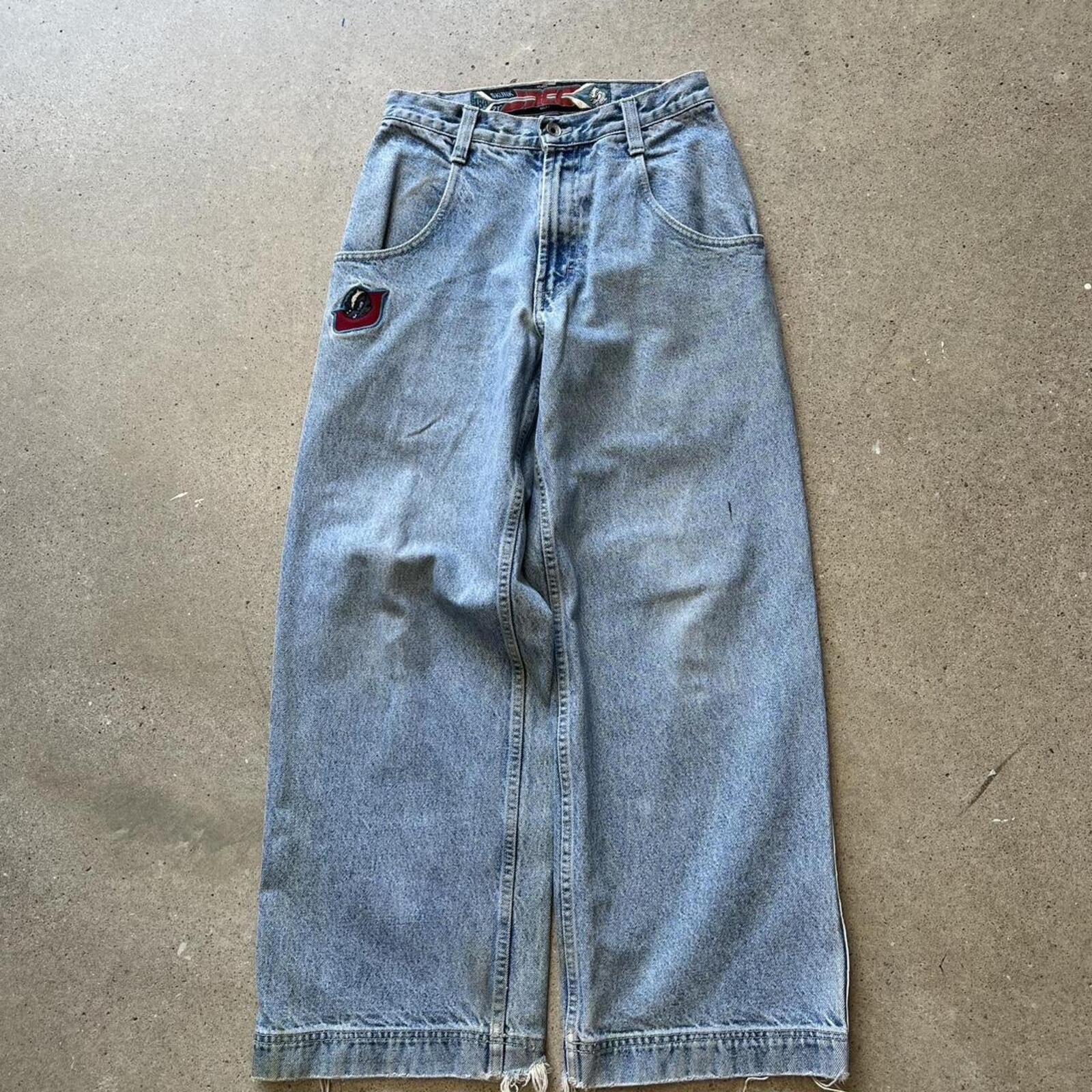 90s Jnco skunks blue jeans Size 28″